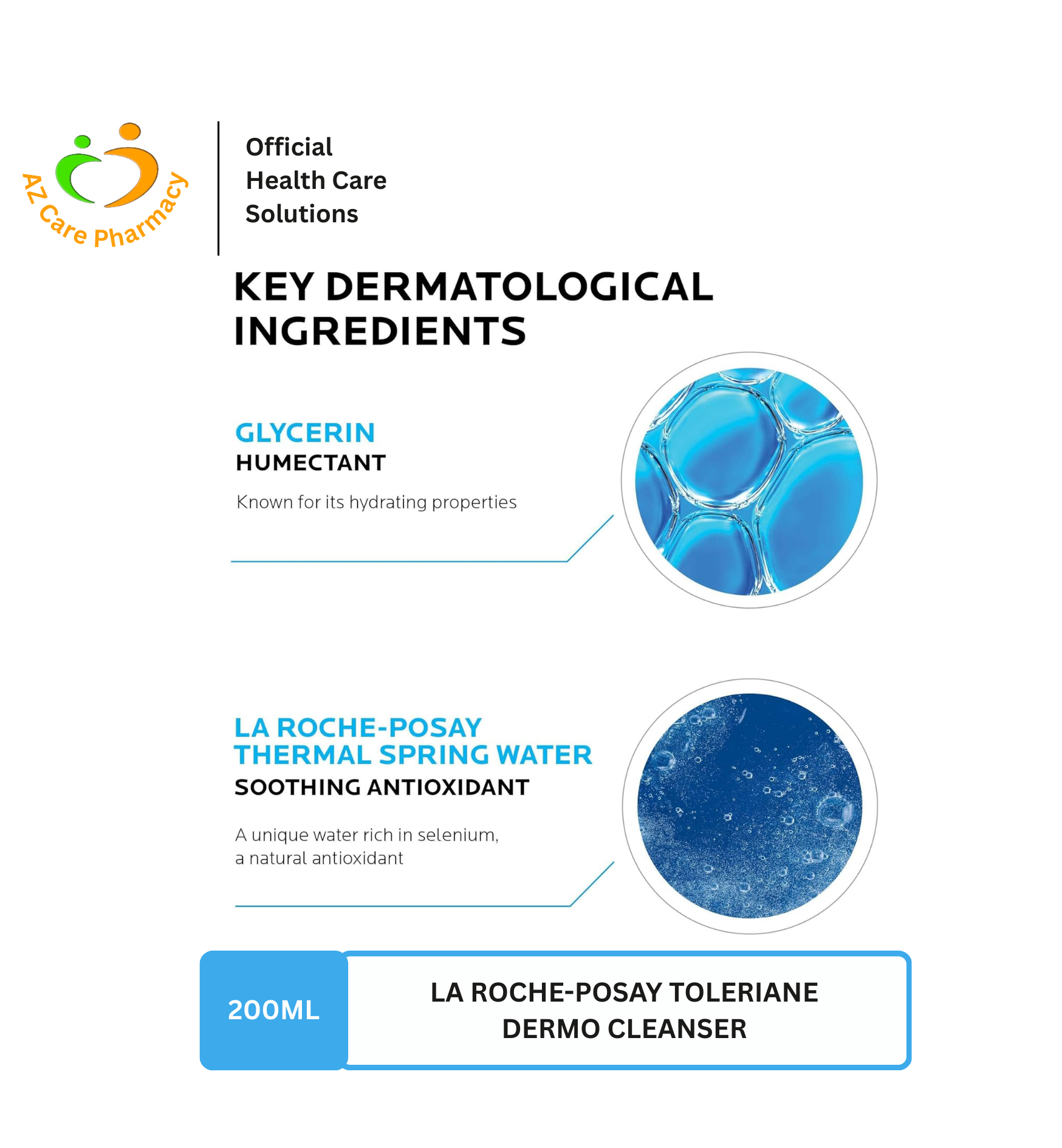 La Roche Posay Toleriance Dermo Cleanser 200ml - Image 3