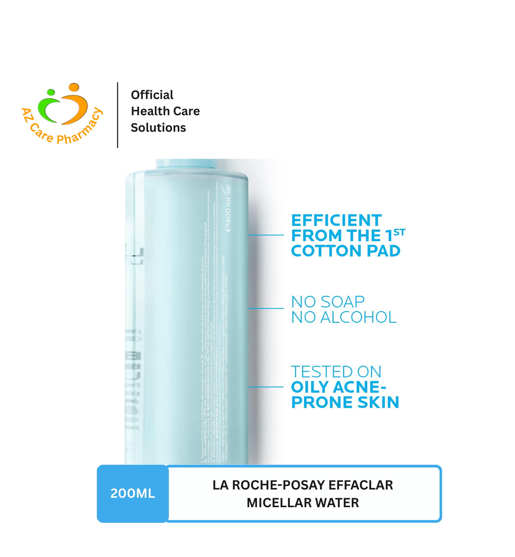 La Roche Posay Effaclar Micellar Water 200ml - Image 5
