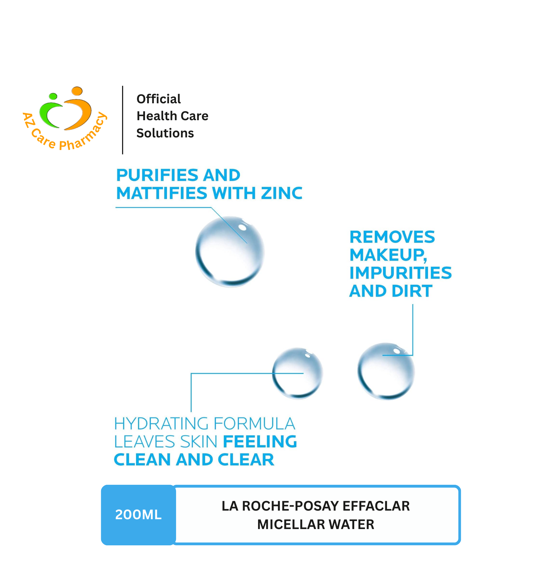 La Roche Posay Effaclar Micellar Water 200ml - Image 4