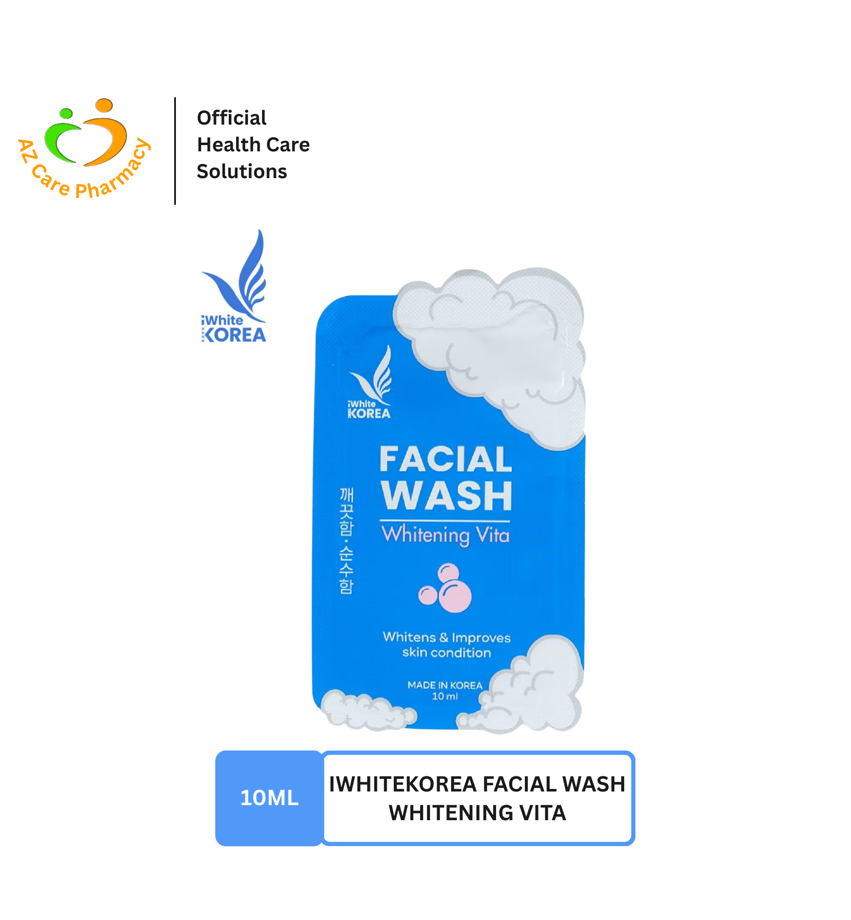 iWhiteKorea Facial Wash Whitening Vita 10ml (Trial Pack)