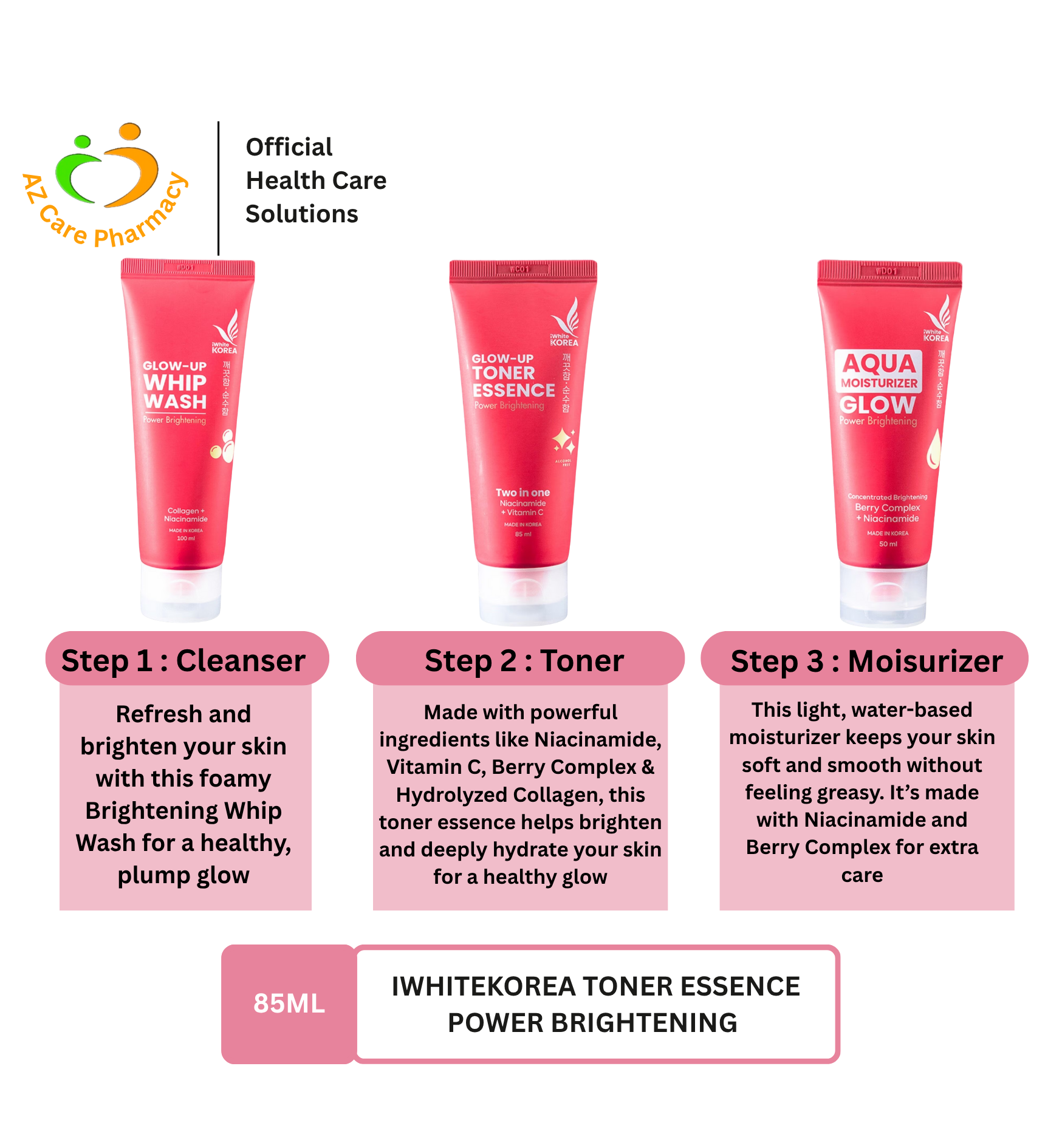 iWhiteKorea Aqua Moisturizer Glow Power Brightening 50ml - Image 2