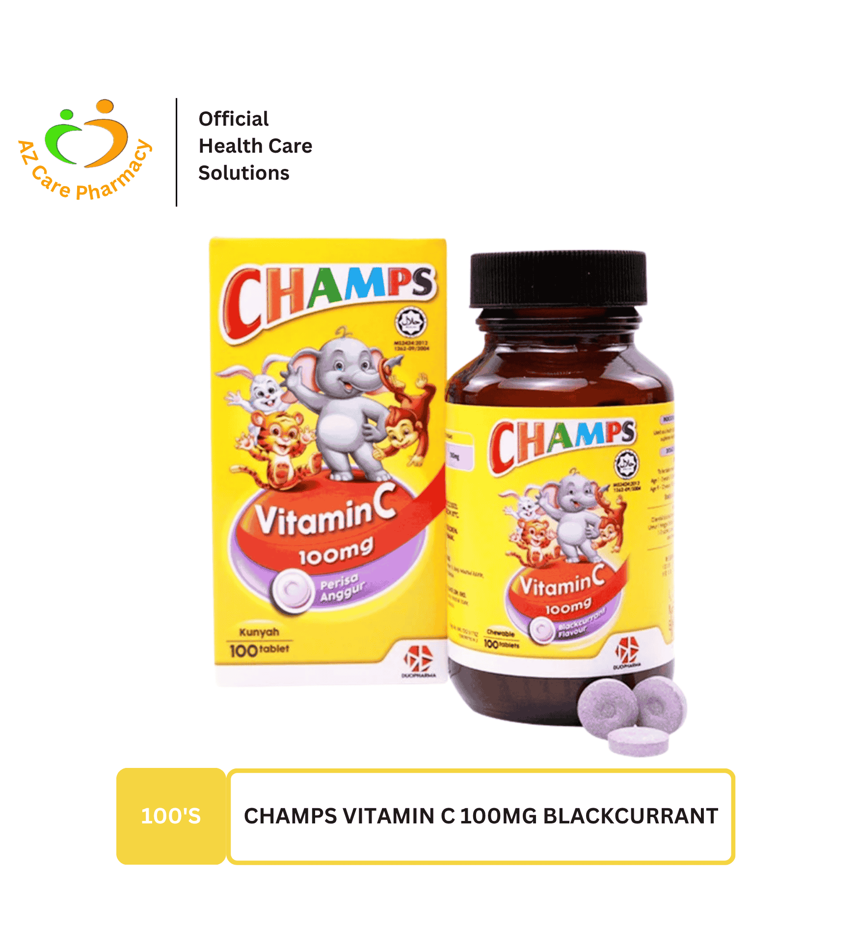 Champs C 100mg Blackcurrant
