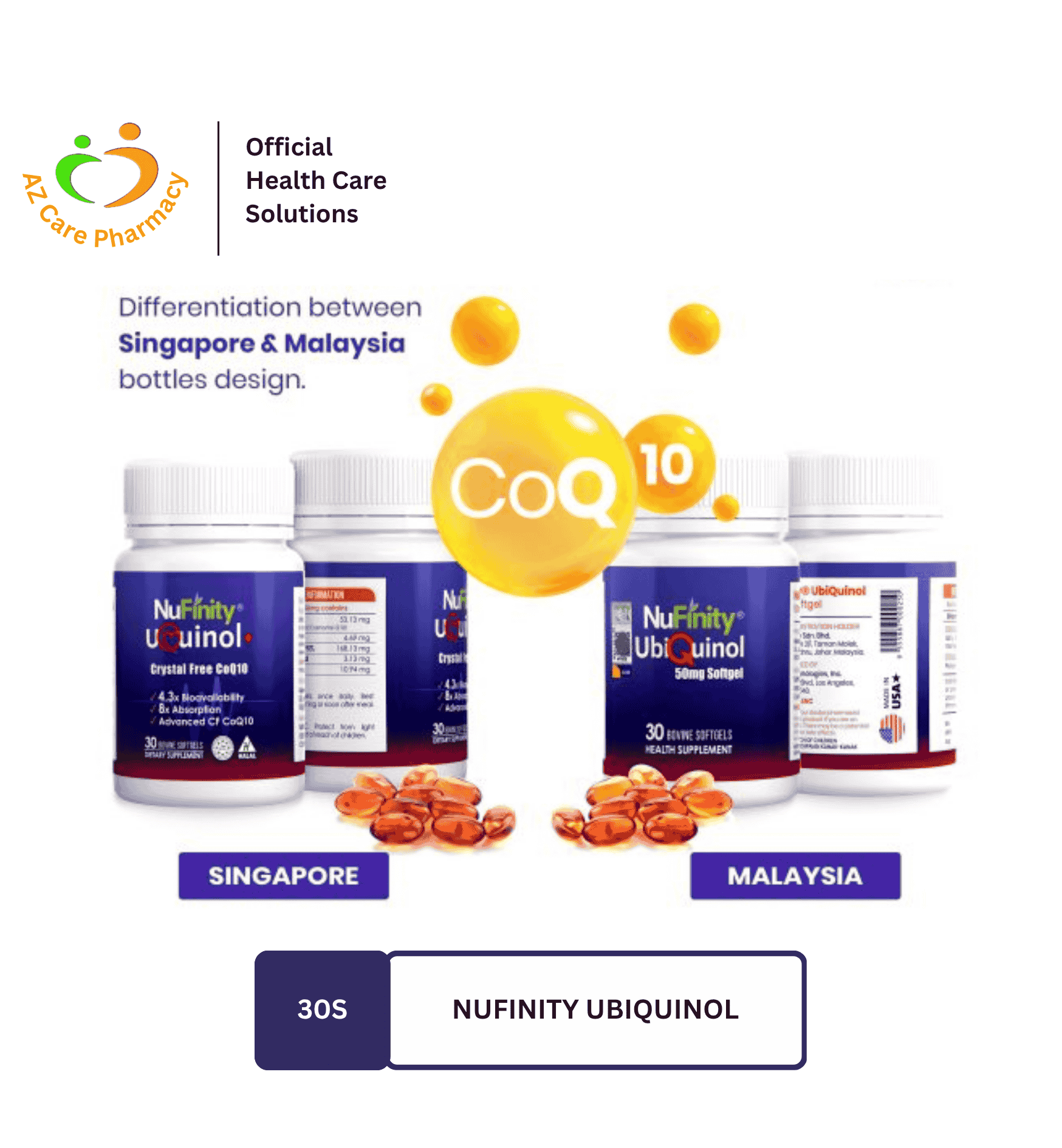 NuFinity Ubiquinol CoQ10 50mg 30s - Image 6