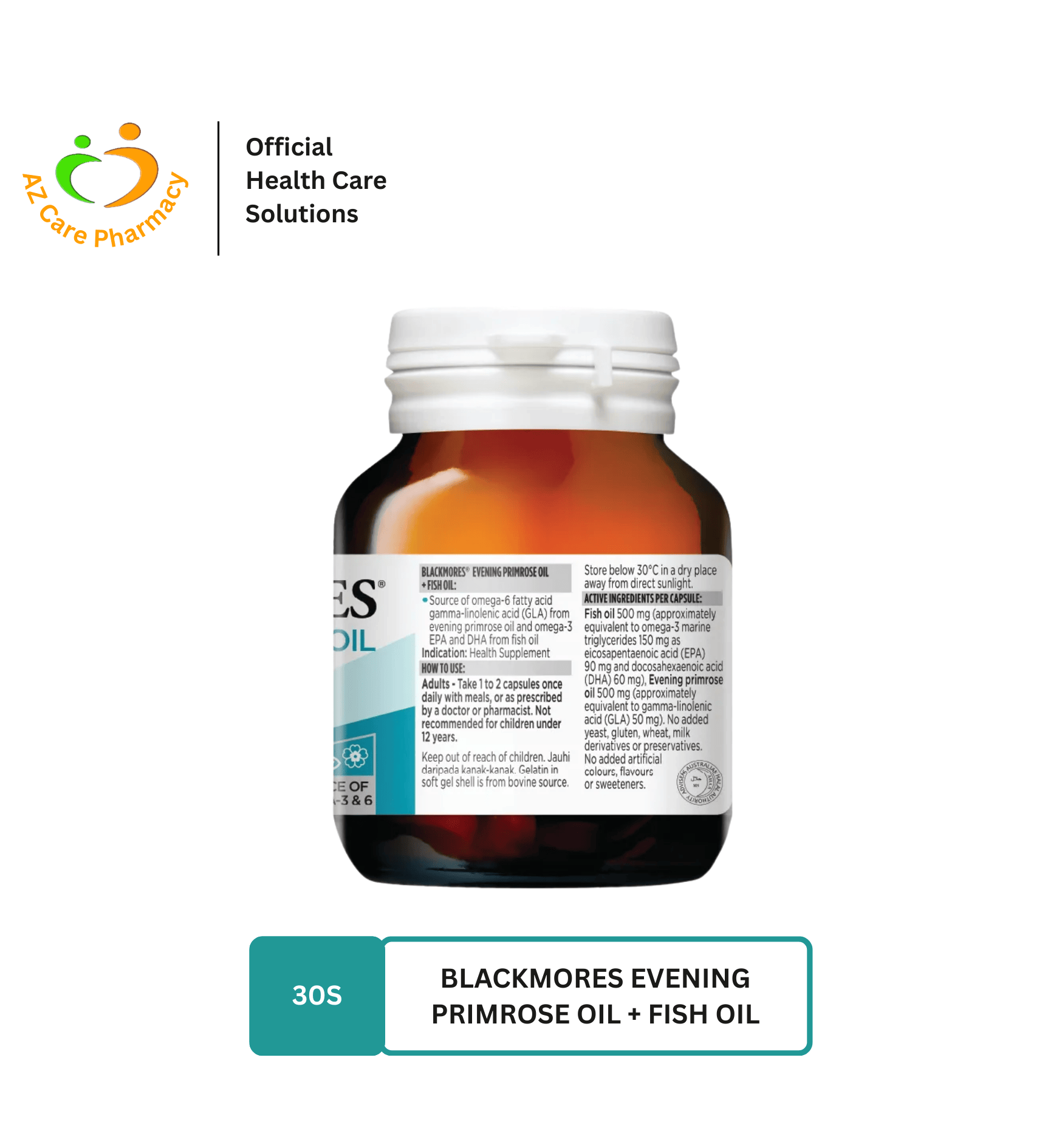 Blackmores Evening Primrose Oil + Fish Oil - Image 3