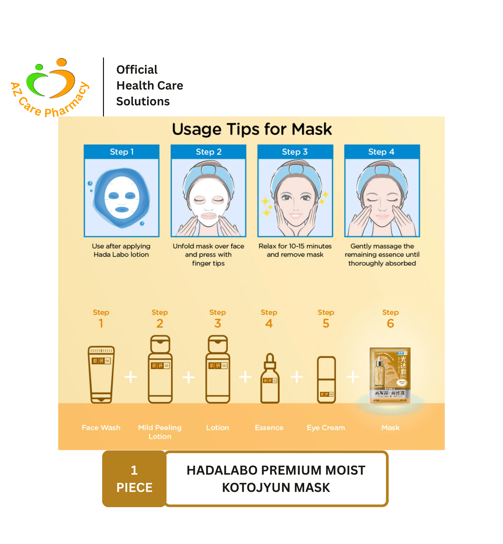 Hadalabo Premium Moist Kotojyun Mask 1s - Image 5