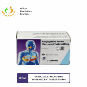Acetylcysteine Sandoz 600mg Effervescent Tab 20s