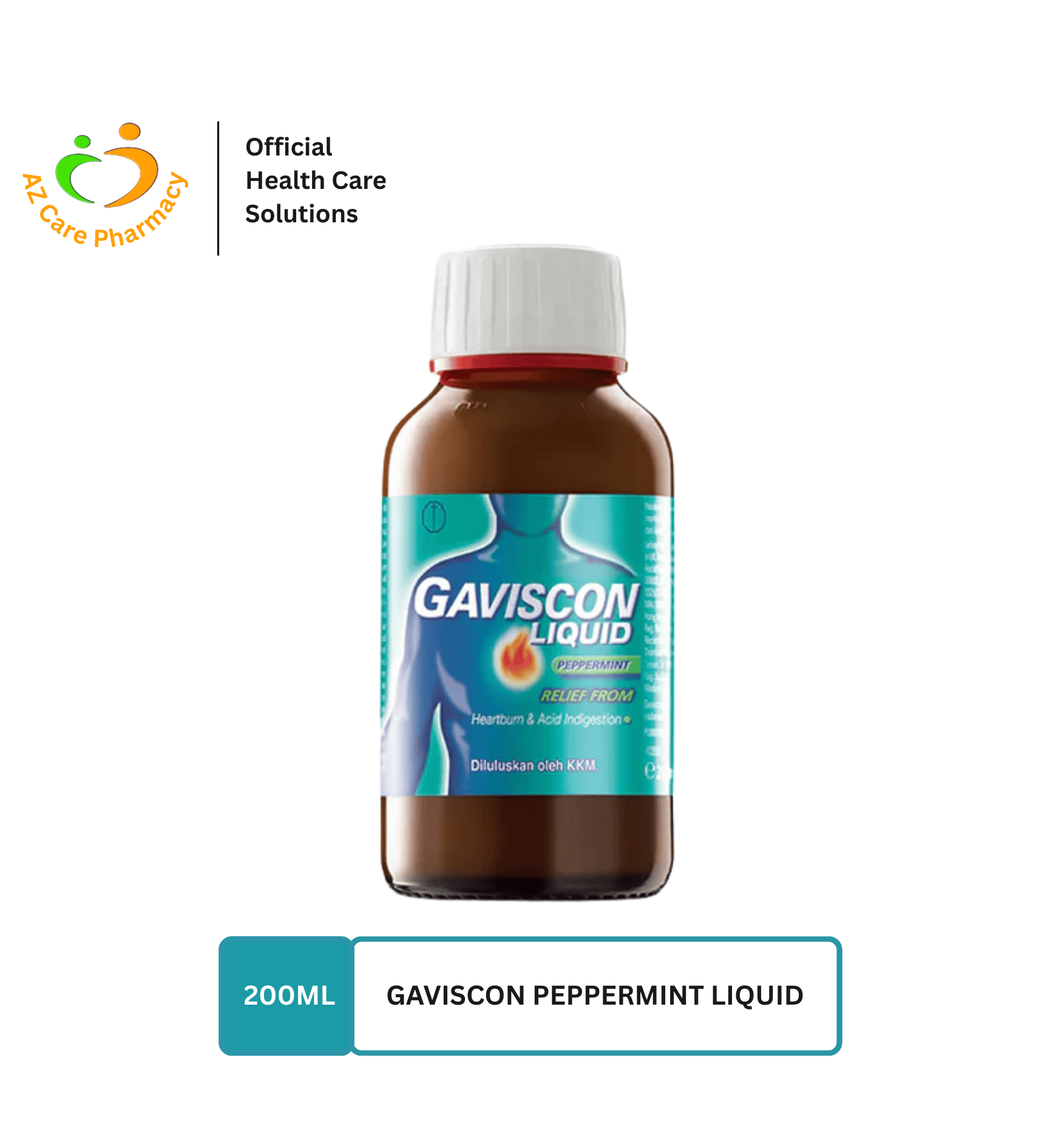 Gaviscon Peppermint Liquid 200ml - Image 2