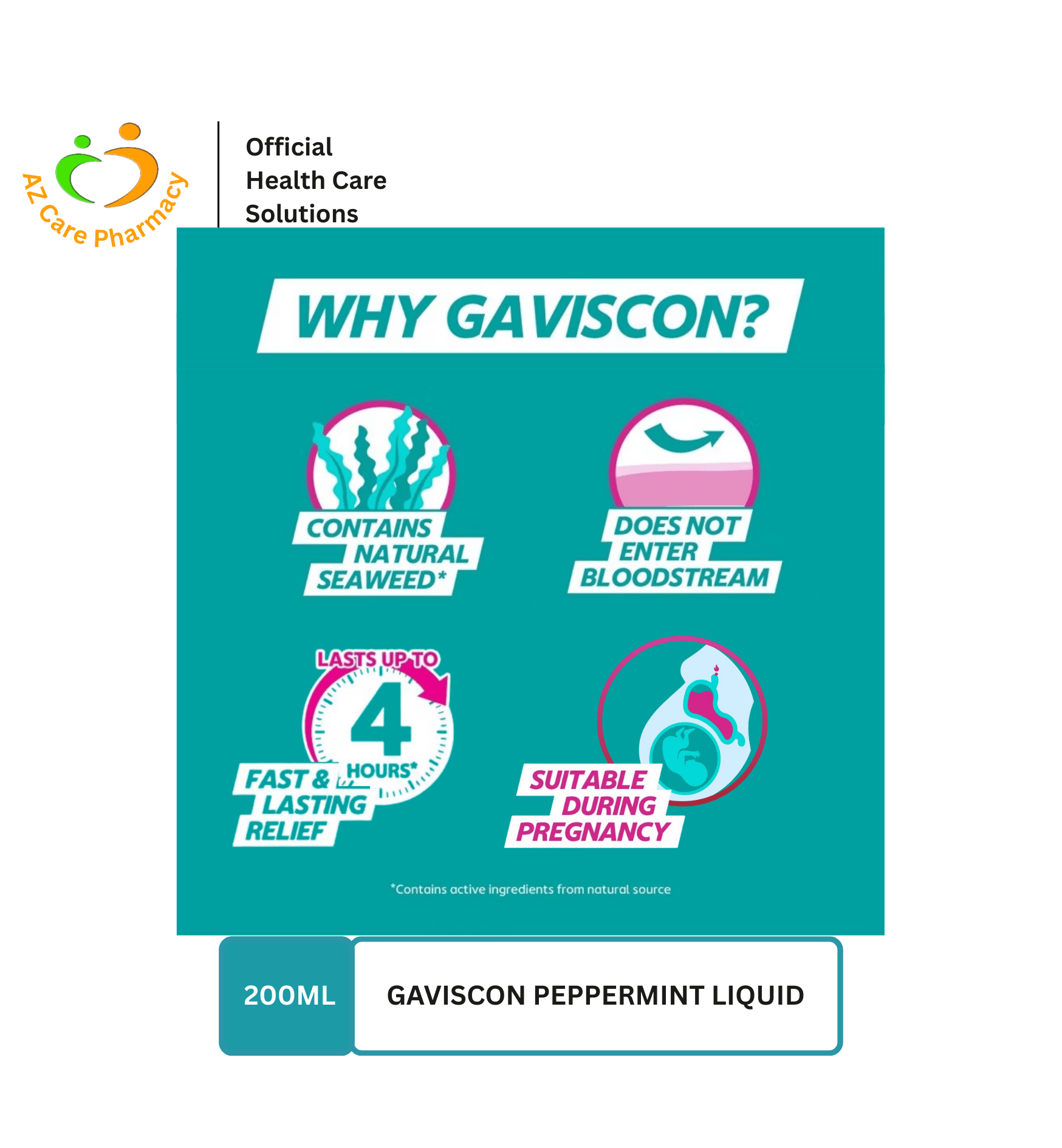 Gaviscon Peppermint Liquid 200ml - Image 4