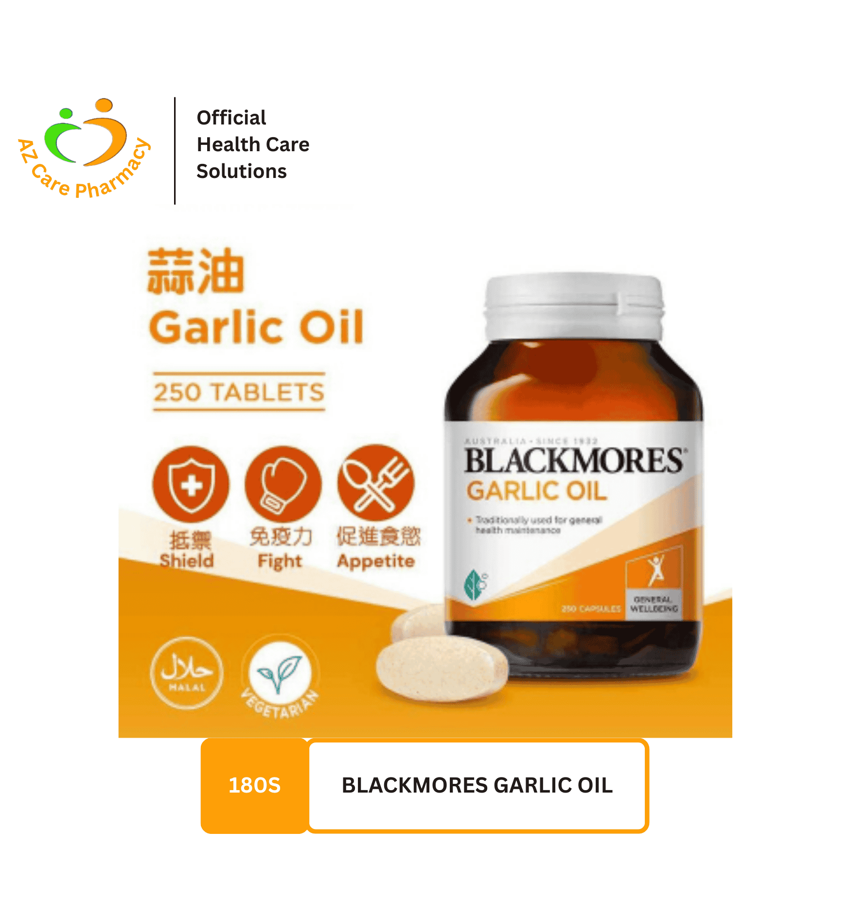 Blackmores Garlic Oil 180s - Image 4