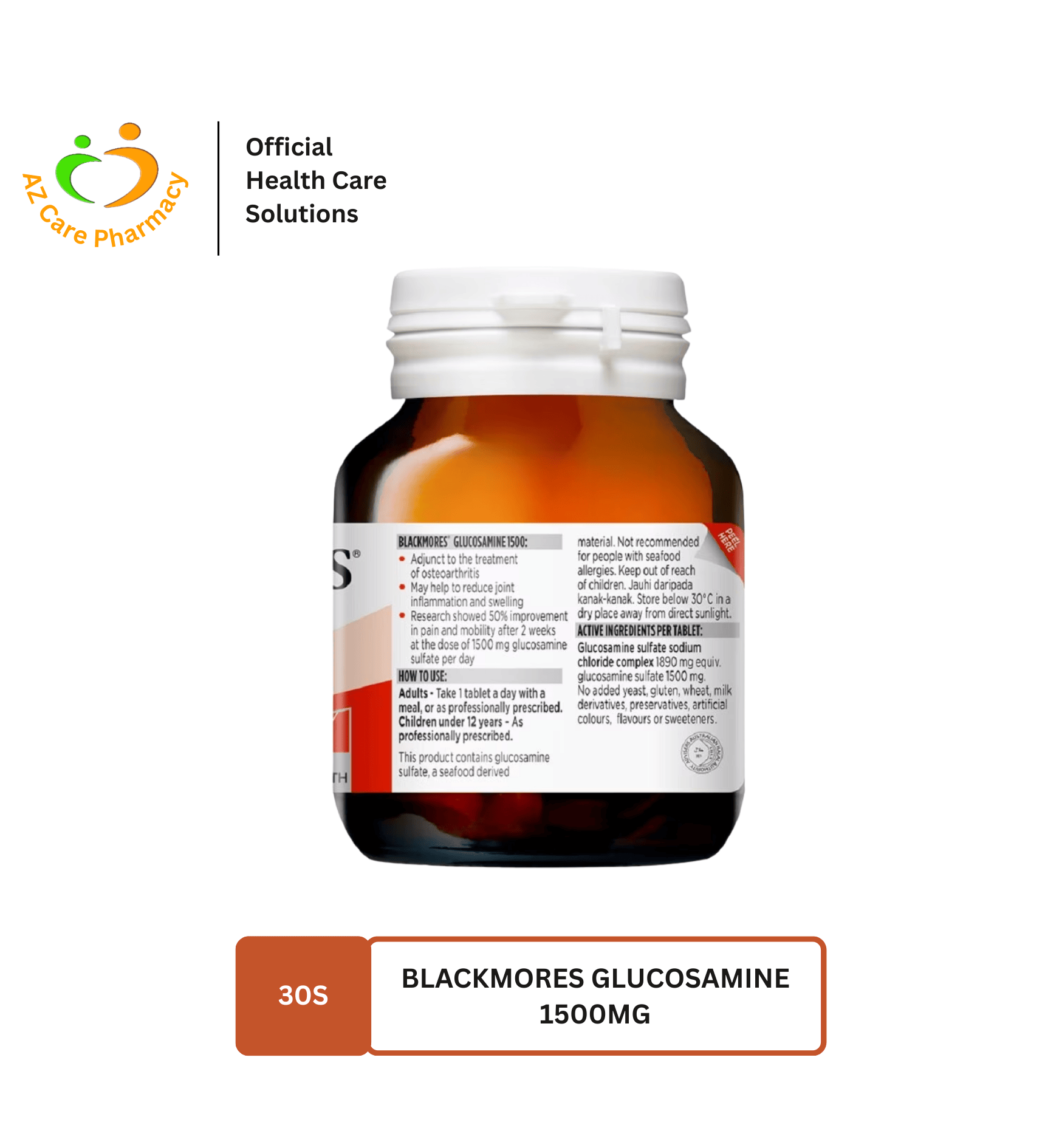 Blackmores Glucosamine 1500mg 30s - Image 3