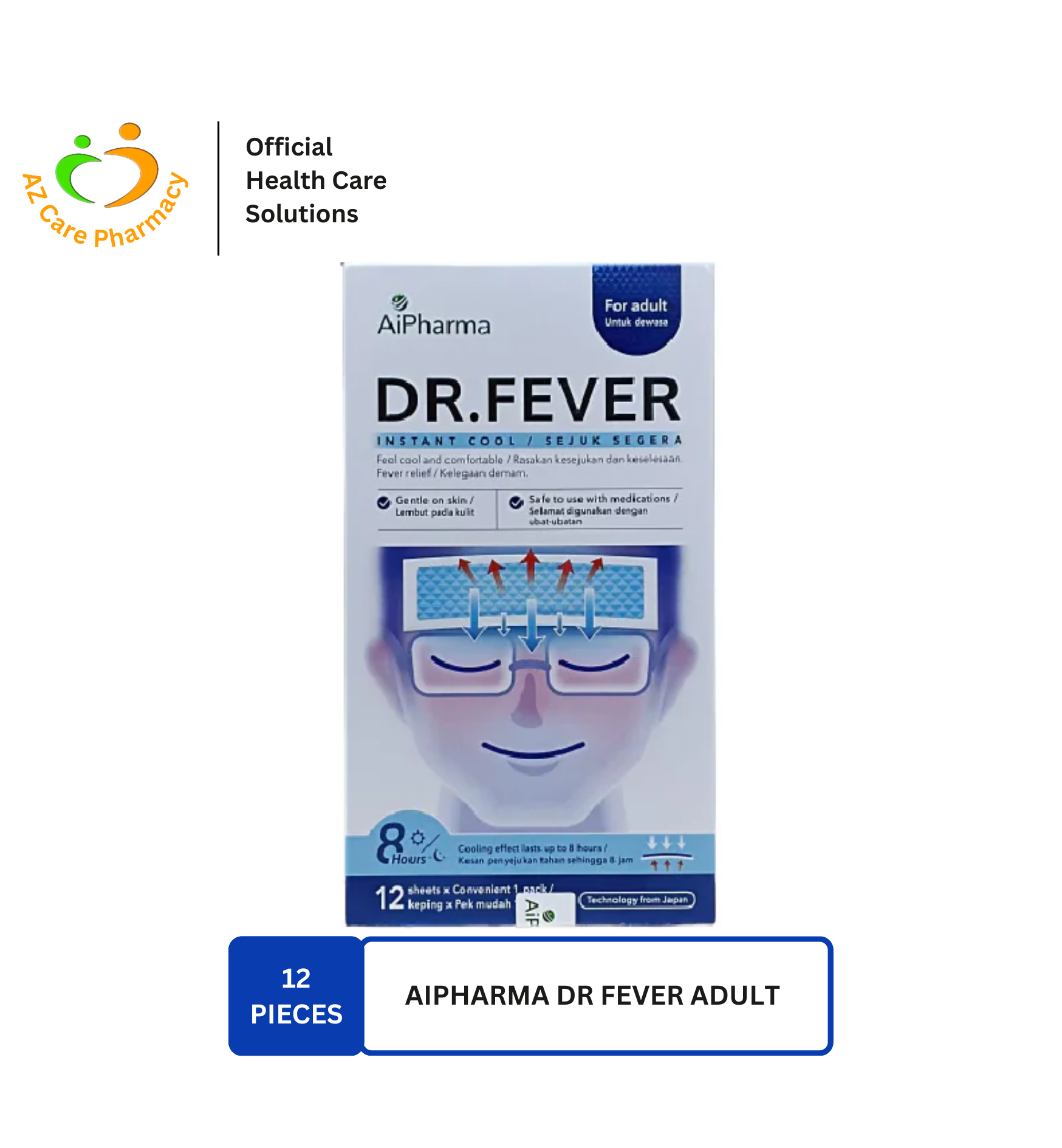 AiPharma Dr. Fever Patch (Adult) 12s - Image 2