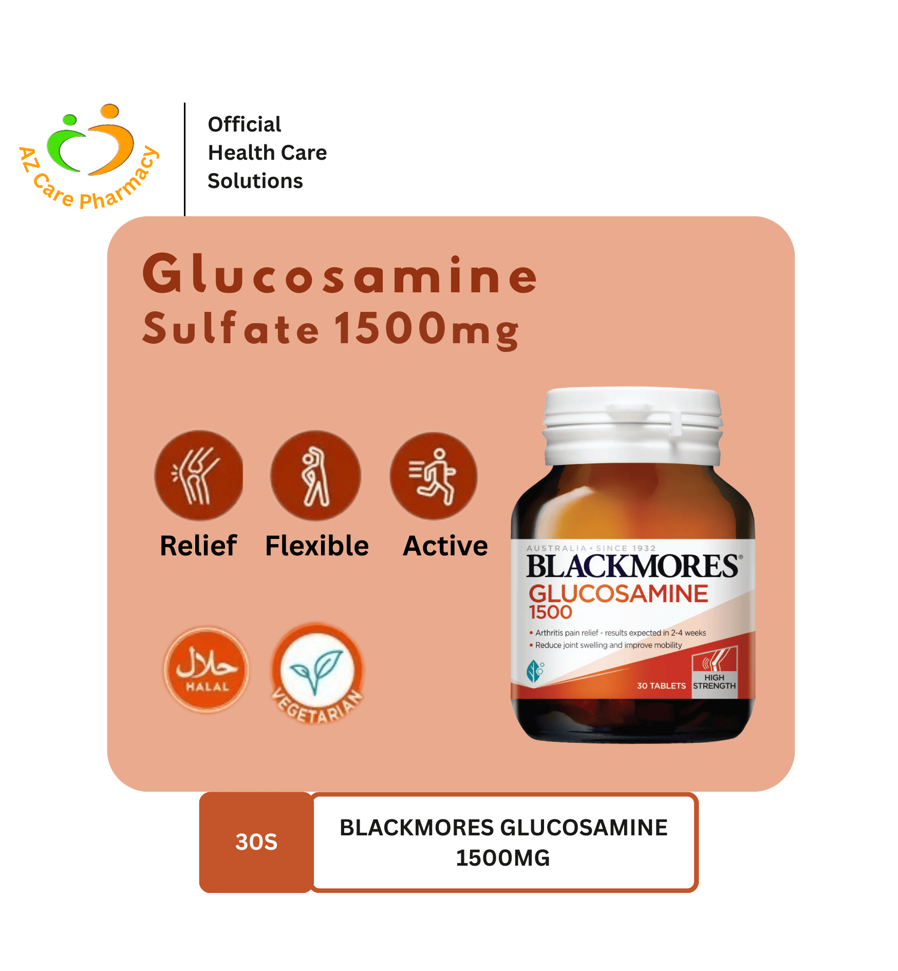 Blackmores Glucosamine 1500mg 30s - Image 4