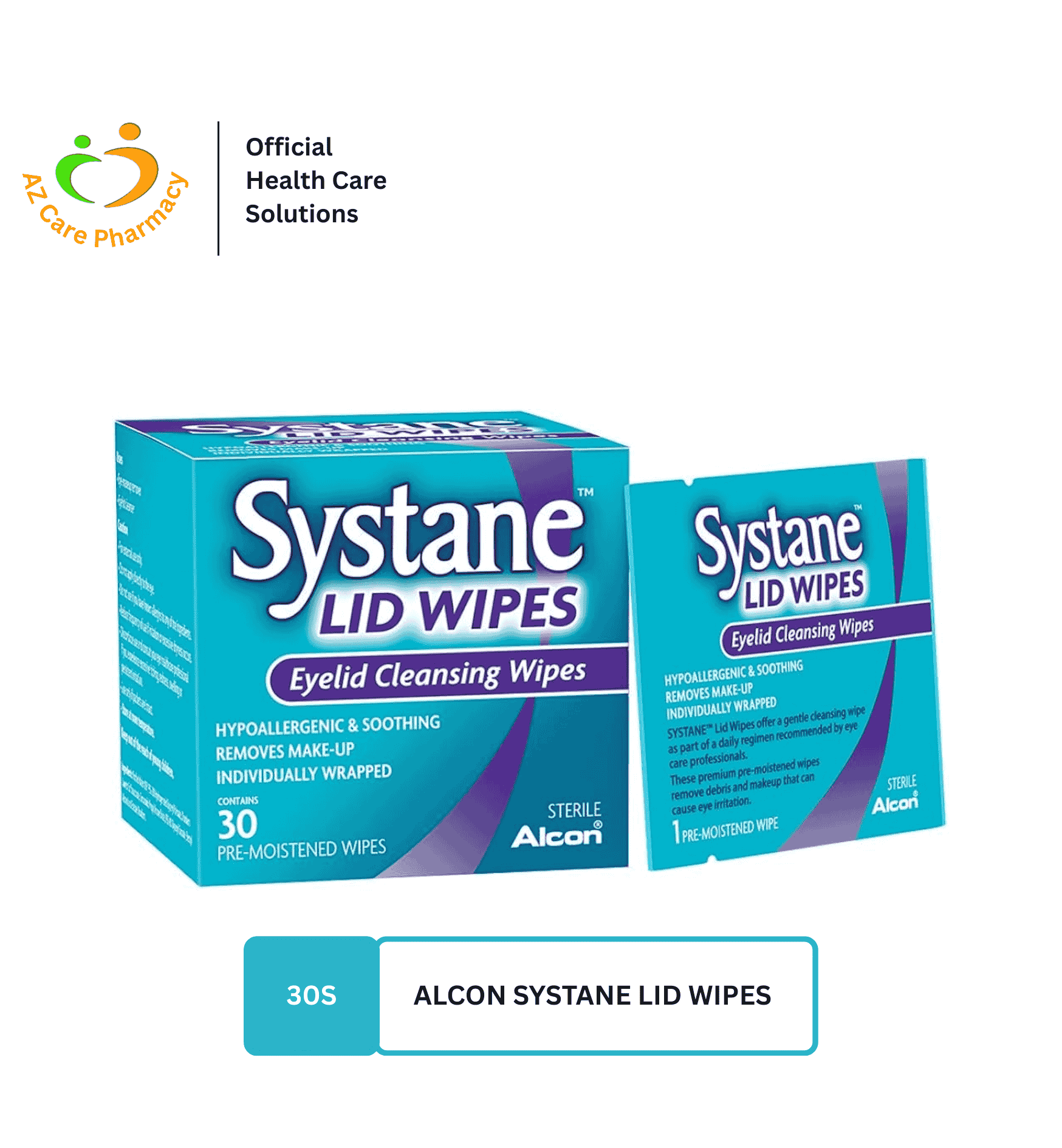 Alcon Systane Lid Wipes 30s (Eyelid Cleansing Wipes)