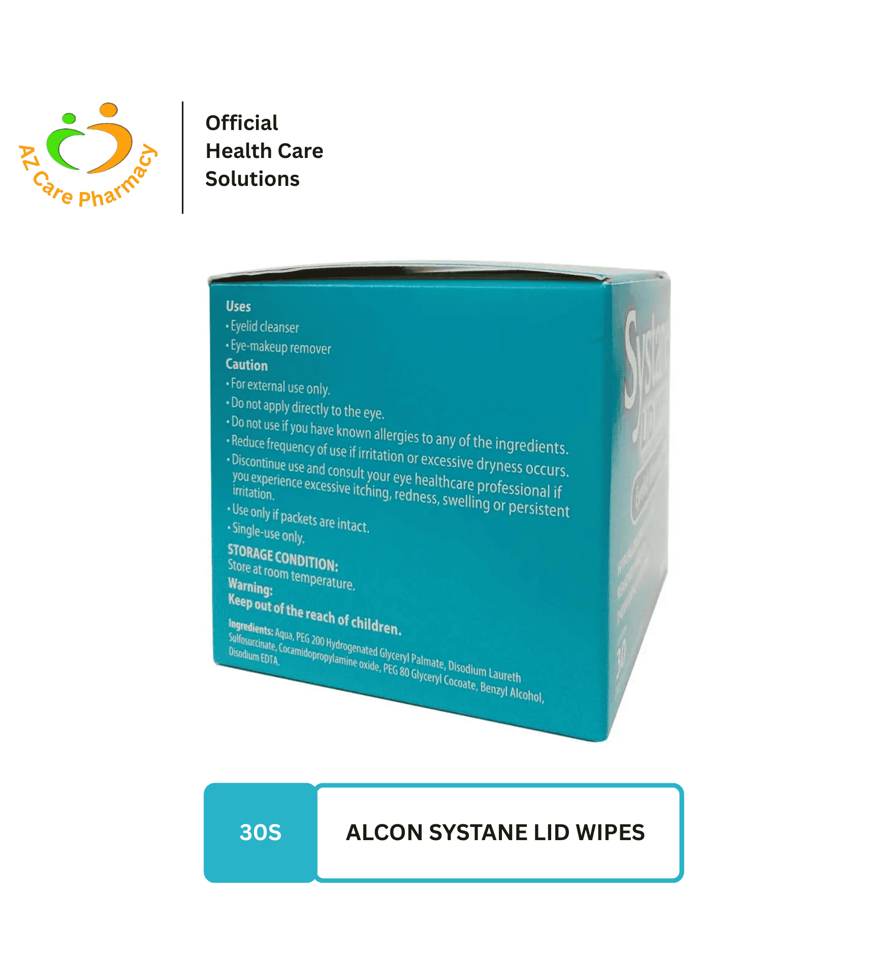 Alcon Systane Lid Wipes 30s (Eyelid Cleansing Wipes) - Image 2