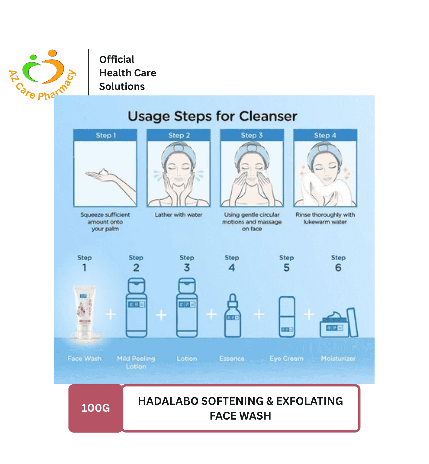 Hadalabo Softening & Exfolating Face Wash 100g - Image 5