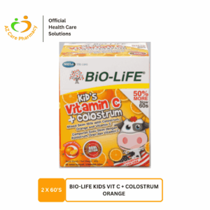Bio-Life Kids Vit C + Colostrum Orange 2X30S