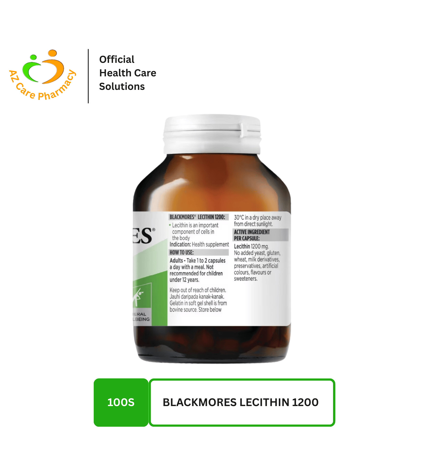 Blackmores Lecithin 1200mg 100S - Image 3