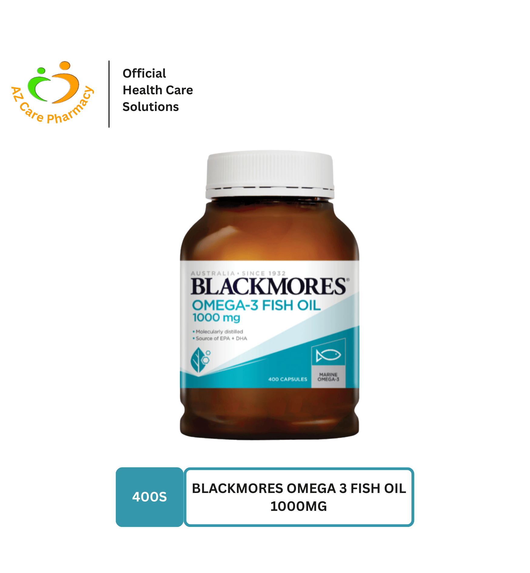 Blackmores Omega-3 Fish Oil 1000mg 400S