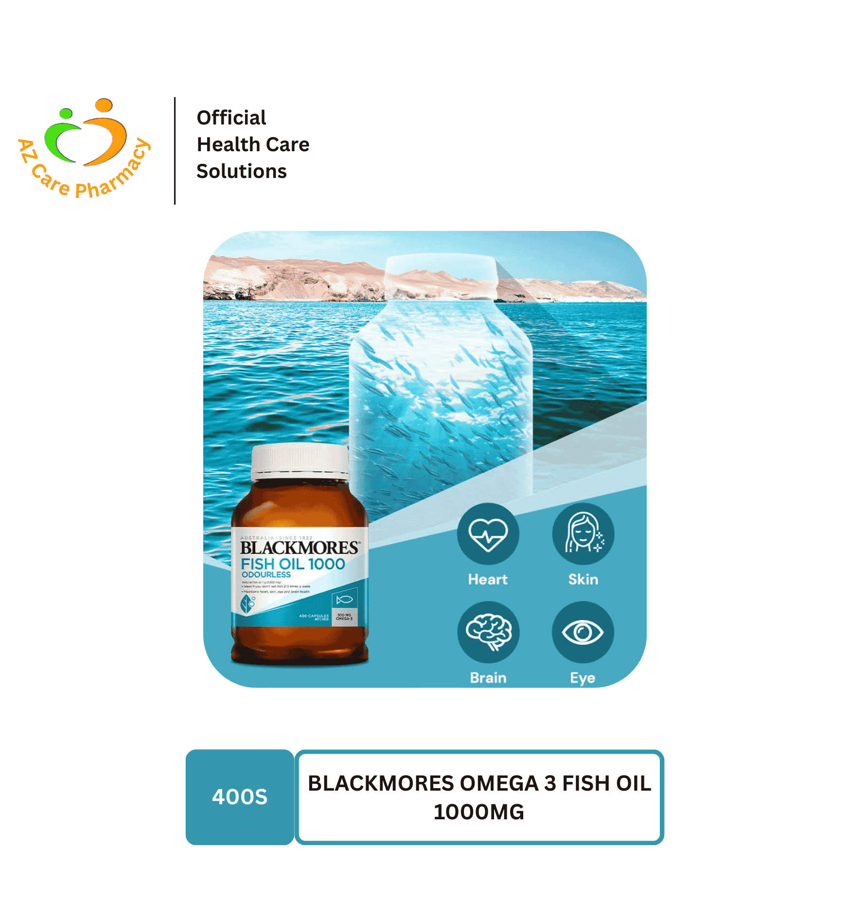 Blackmores Omega-3 Fish Oil 1000mg 400S - Image 2