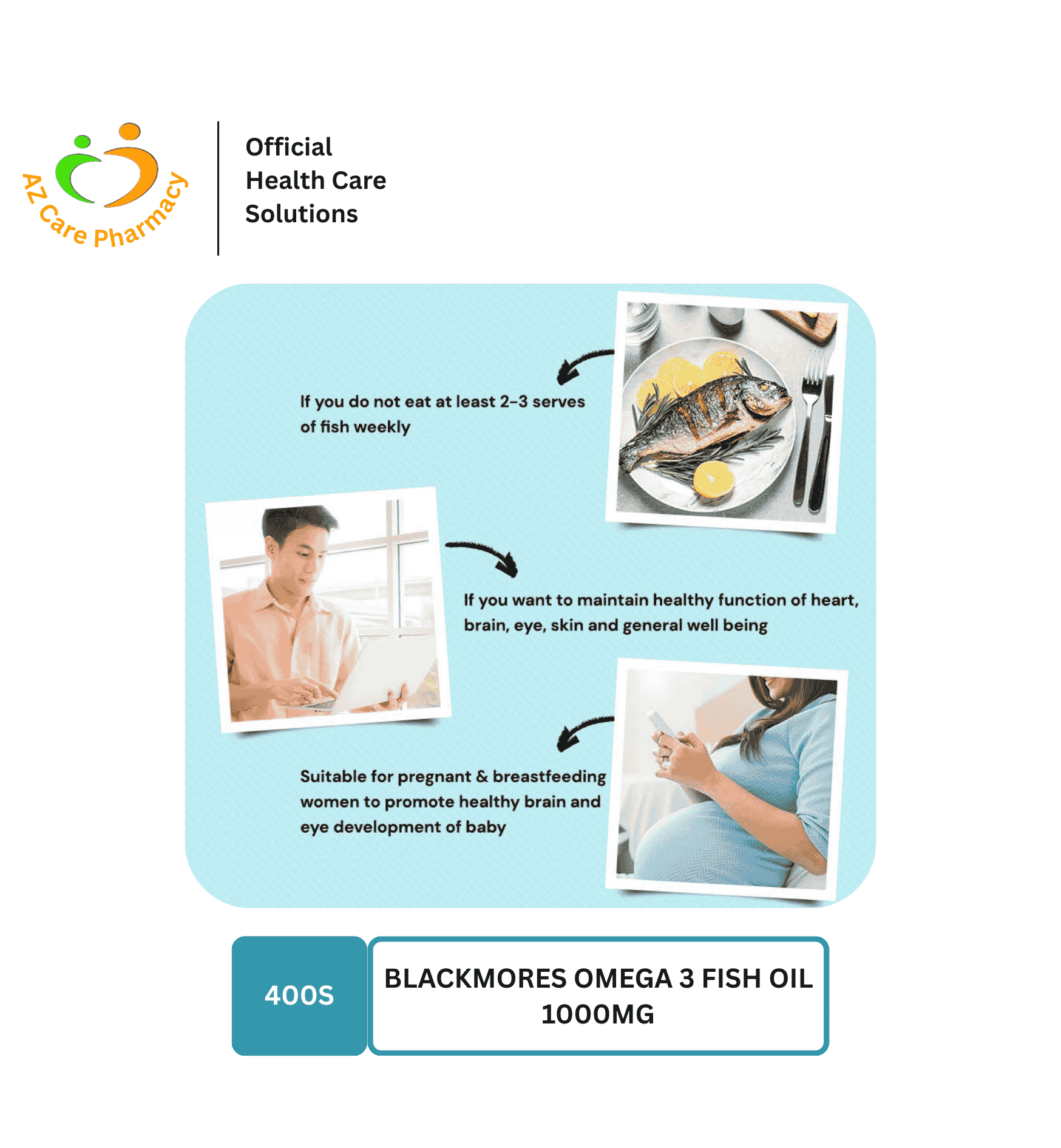 Blackmores Omega-3 Fish Oil 1000mg 400S - Image 3
