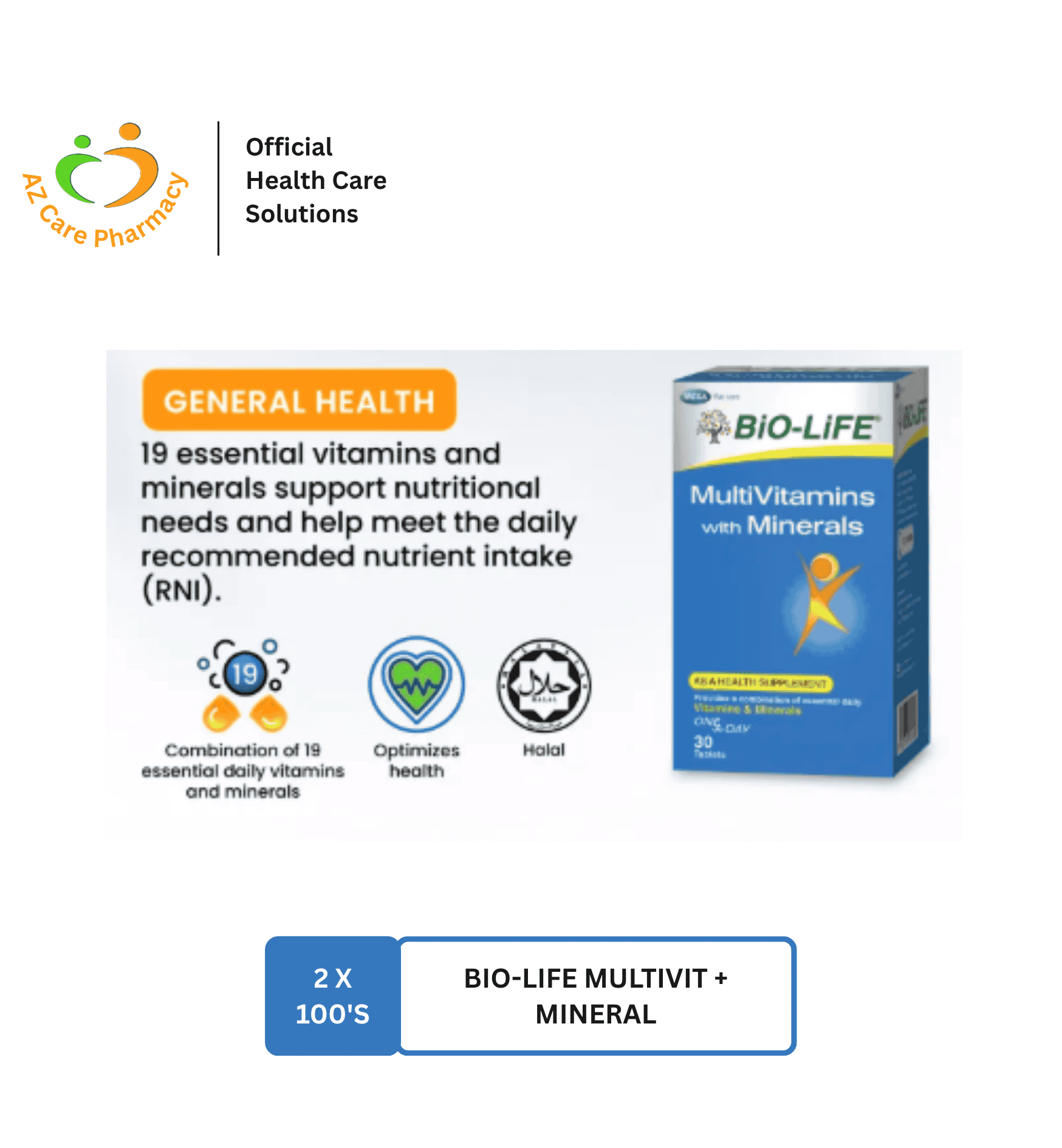 Bio-Life Multivit + Mineral 2X100S - Image 5