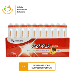 Homecare Poro Suppository 250mg