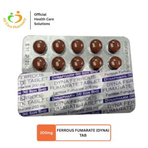 Ferrous Fumarate (Dyna) Tab 200mg 10S
