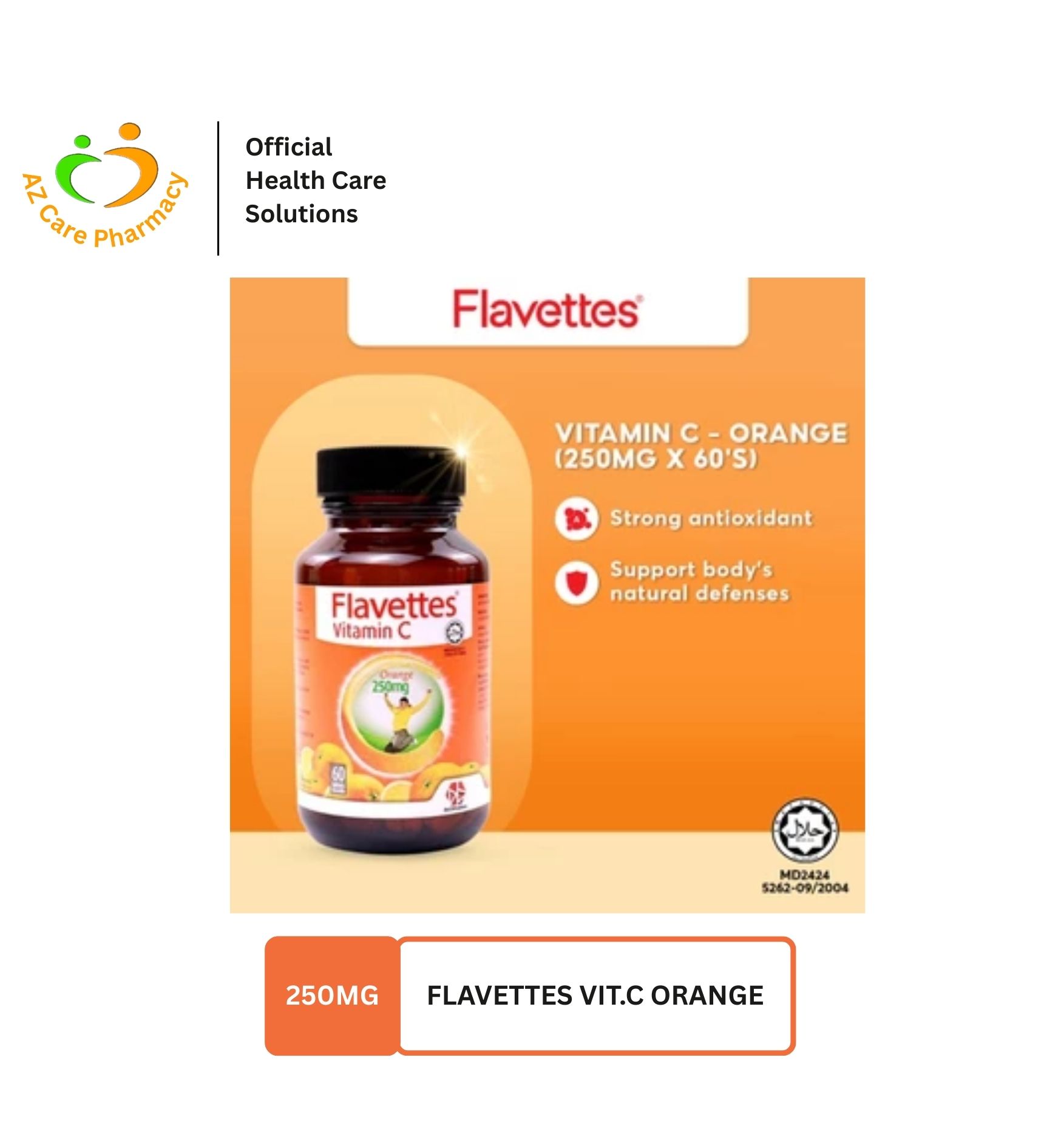Flavettes Vit.C Orange 250mg 100S - Image 3