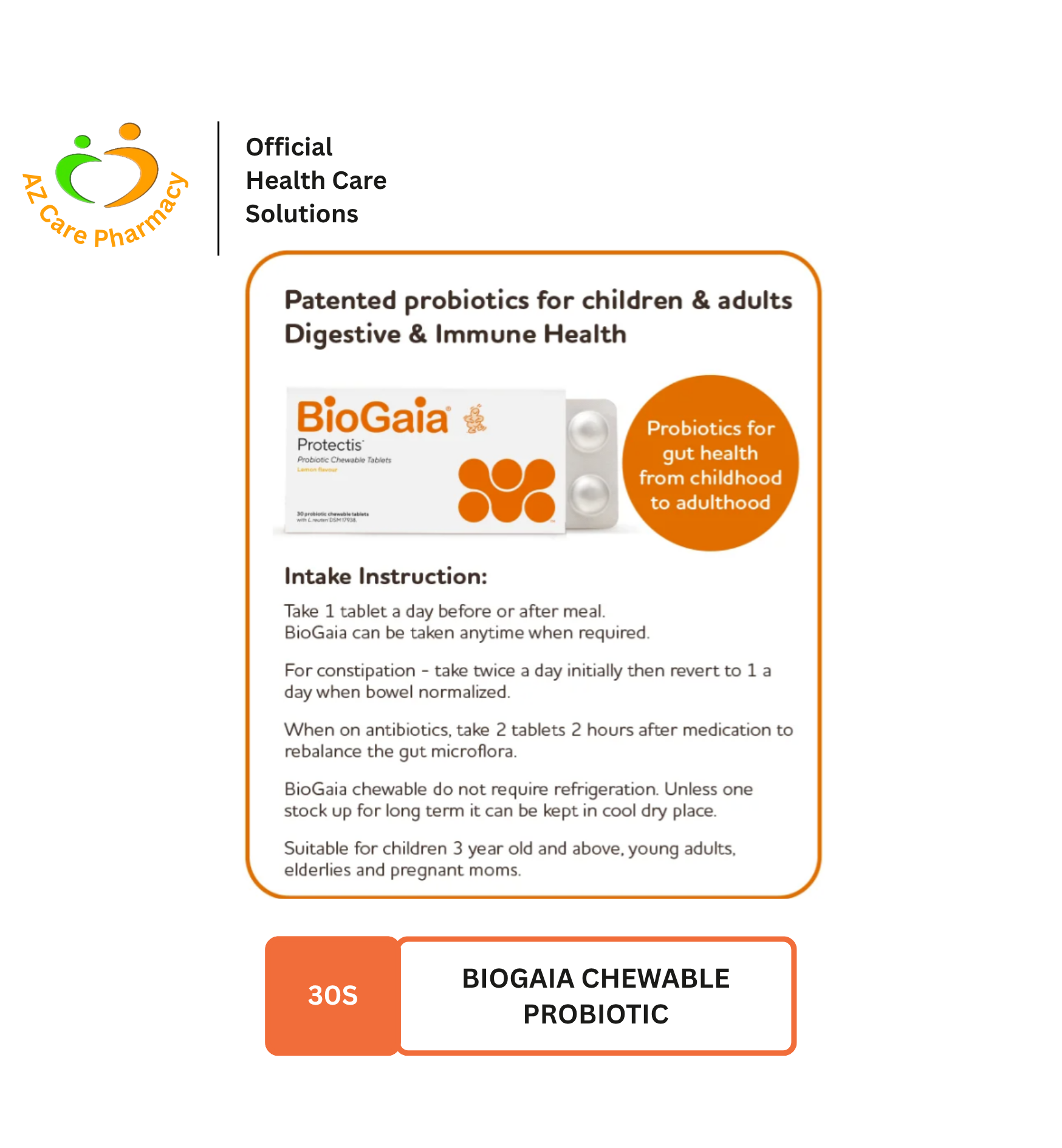 Biogaia Chewable Probiotic 30S - Image 3