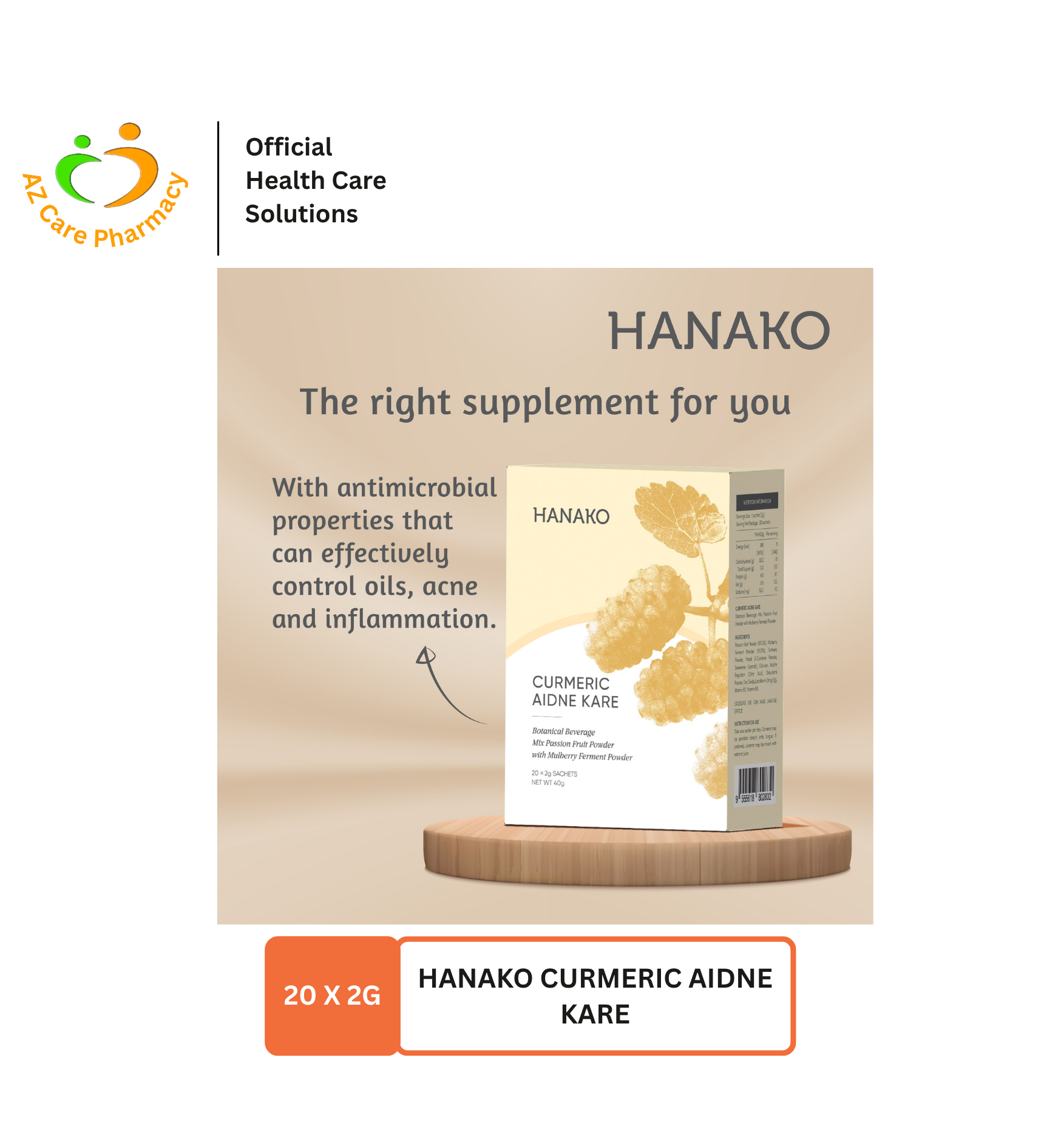 Hanako Curmeric Aidne Kare 20x2g - Image 3