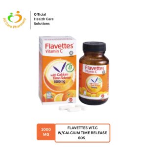 Flavettes Vit.C With Calcium Time Release 1000mg 60S