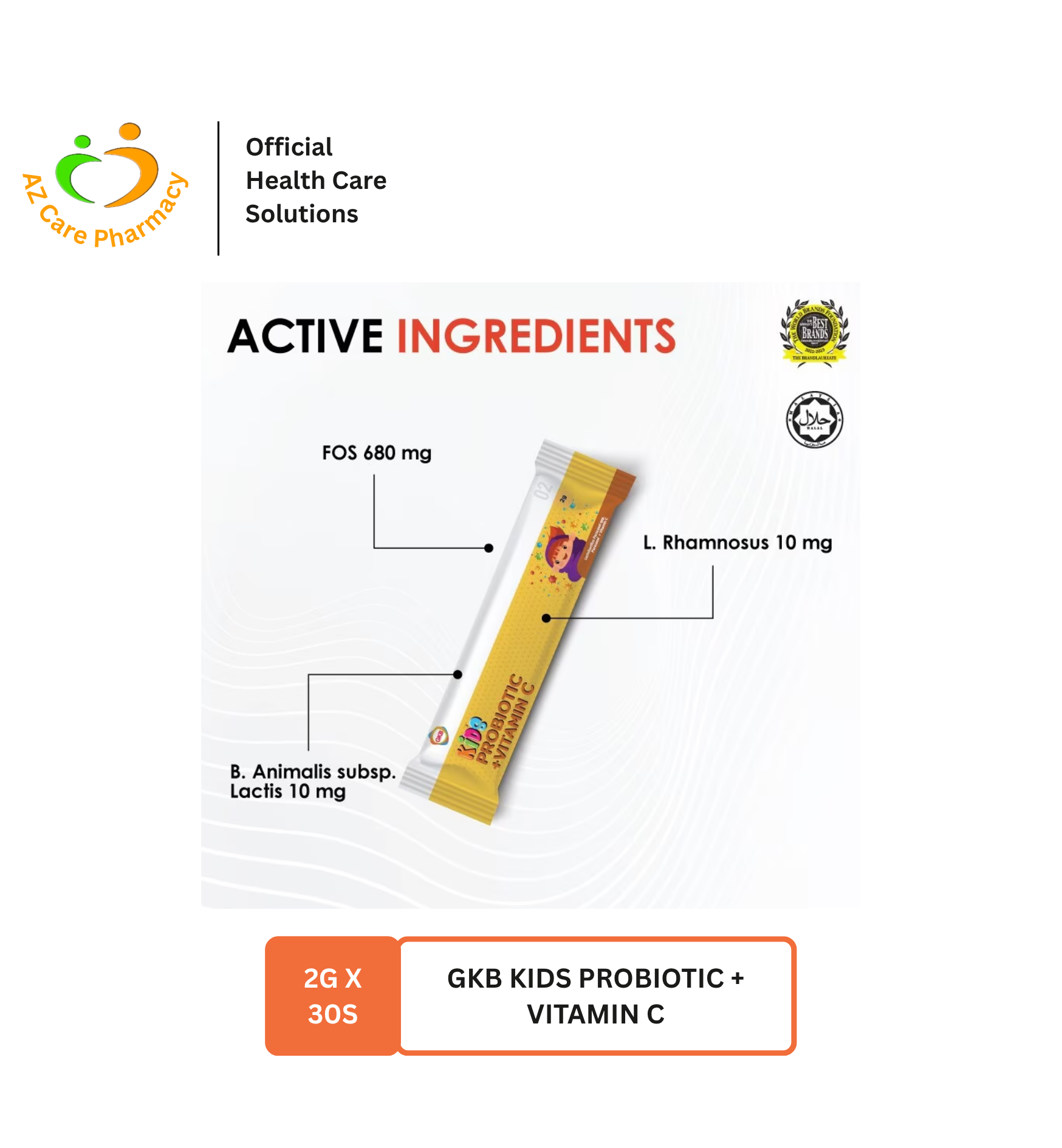 GKB Kids Probiotic + Vitamin C 30S - Image 3