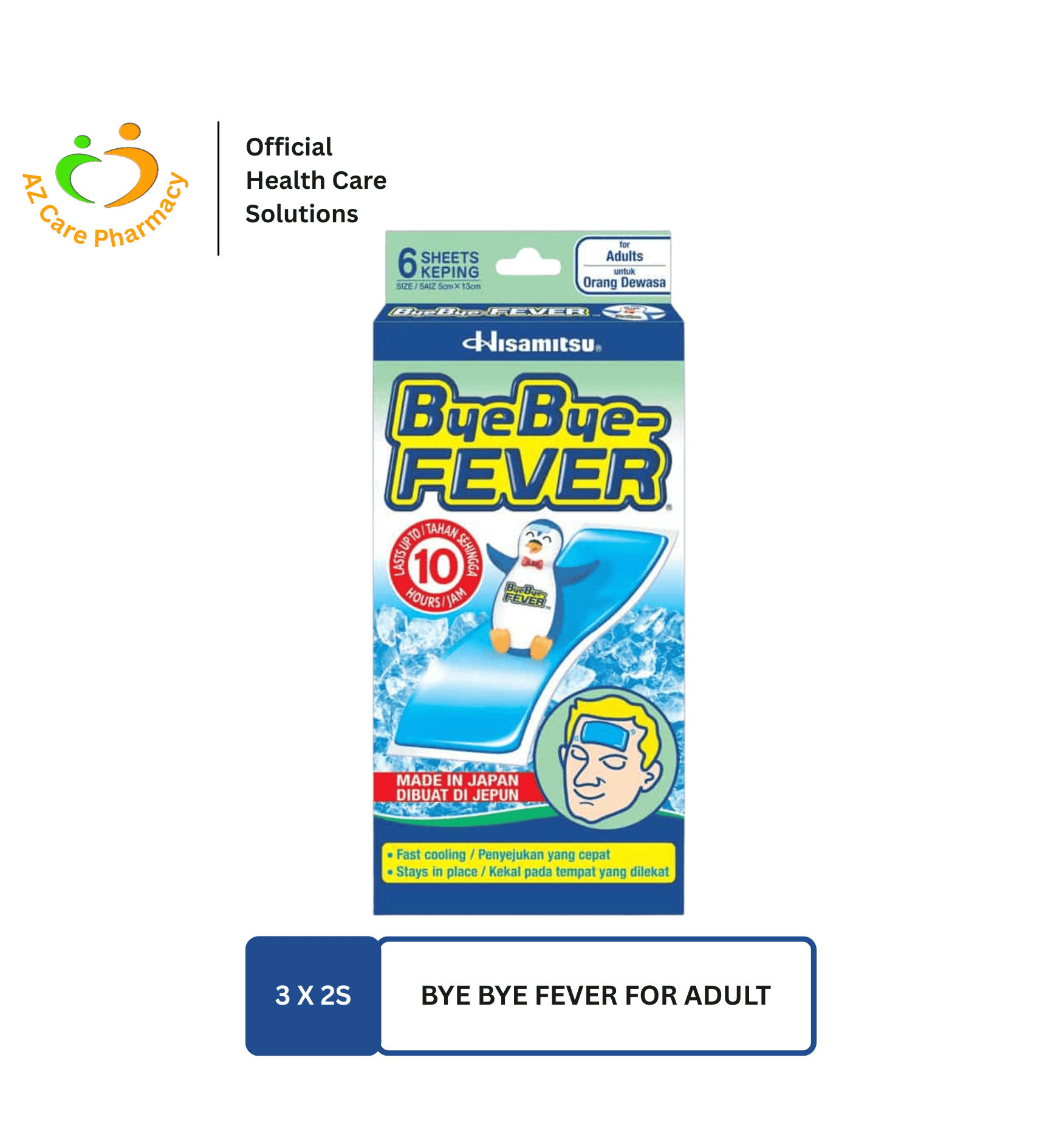 Bye Bye Fever For Adult 3X2S