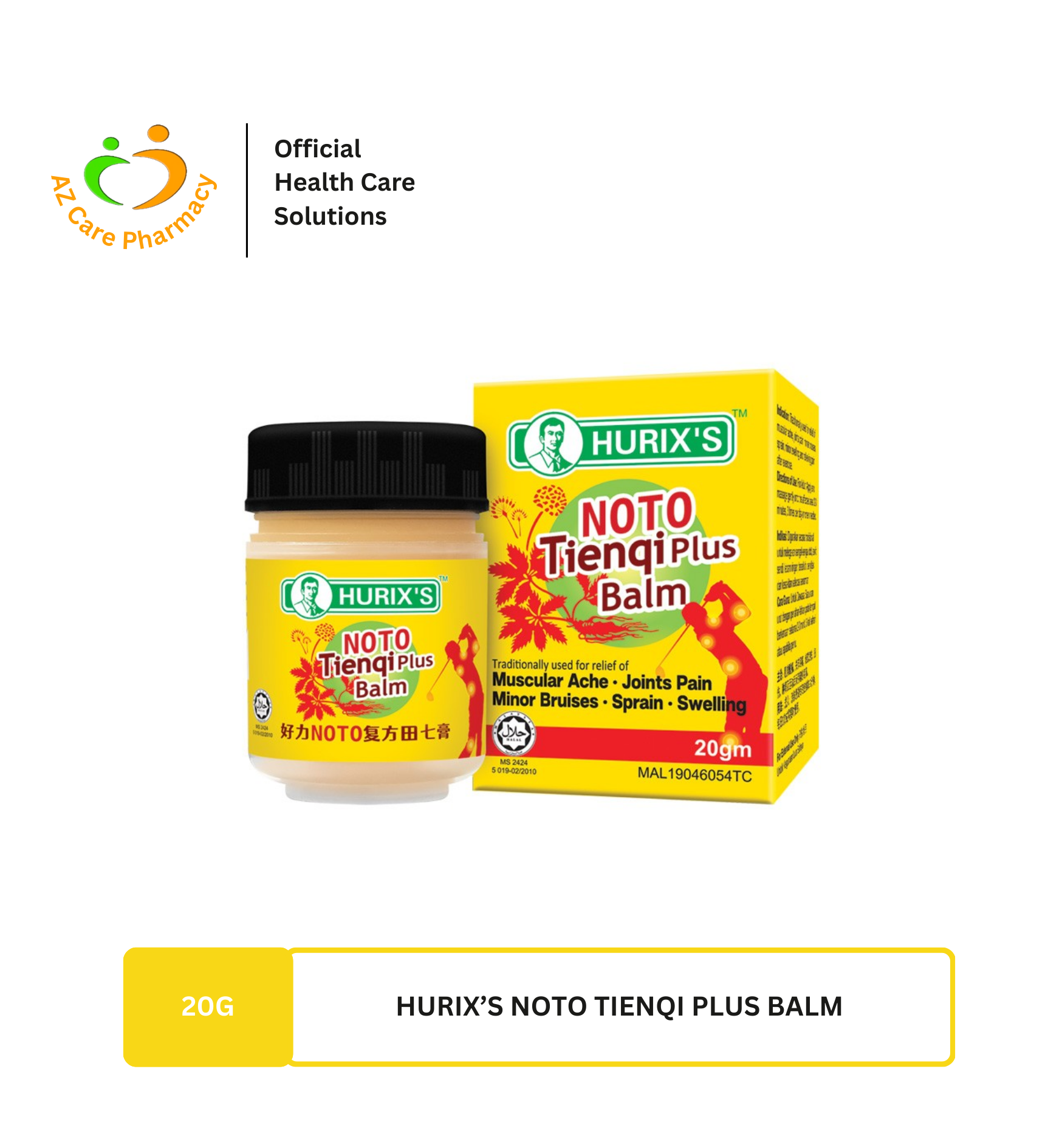 Hurixs Noto Tienqi Plus Balm 20g