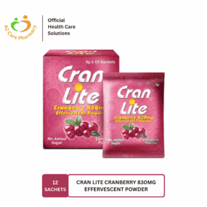 Cran Lite Cranberry 830mg Effervescent Powder 12s