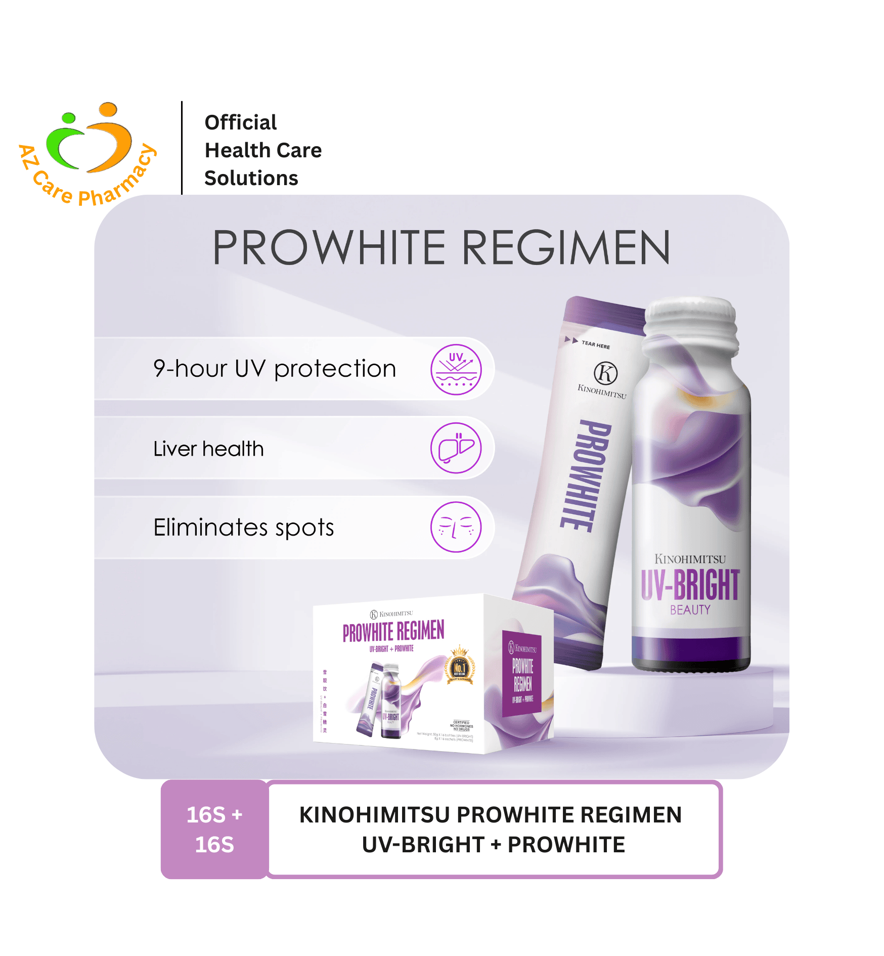 Kinohimitsu Prowhite Regimen Uv-Bright 16s + Prowhite 16s - Image 3