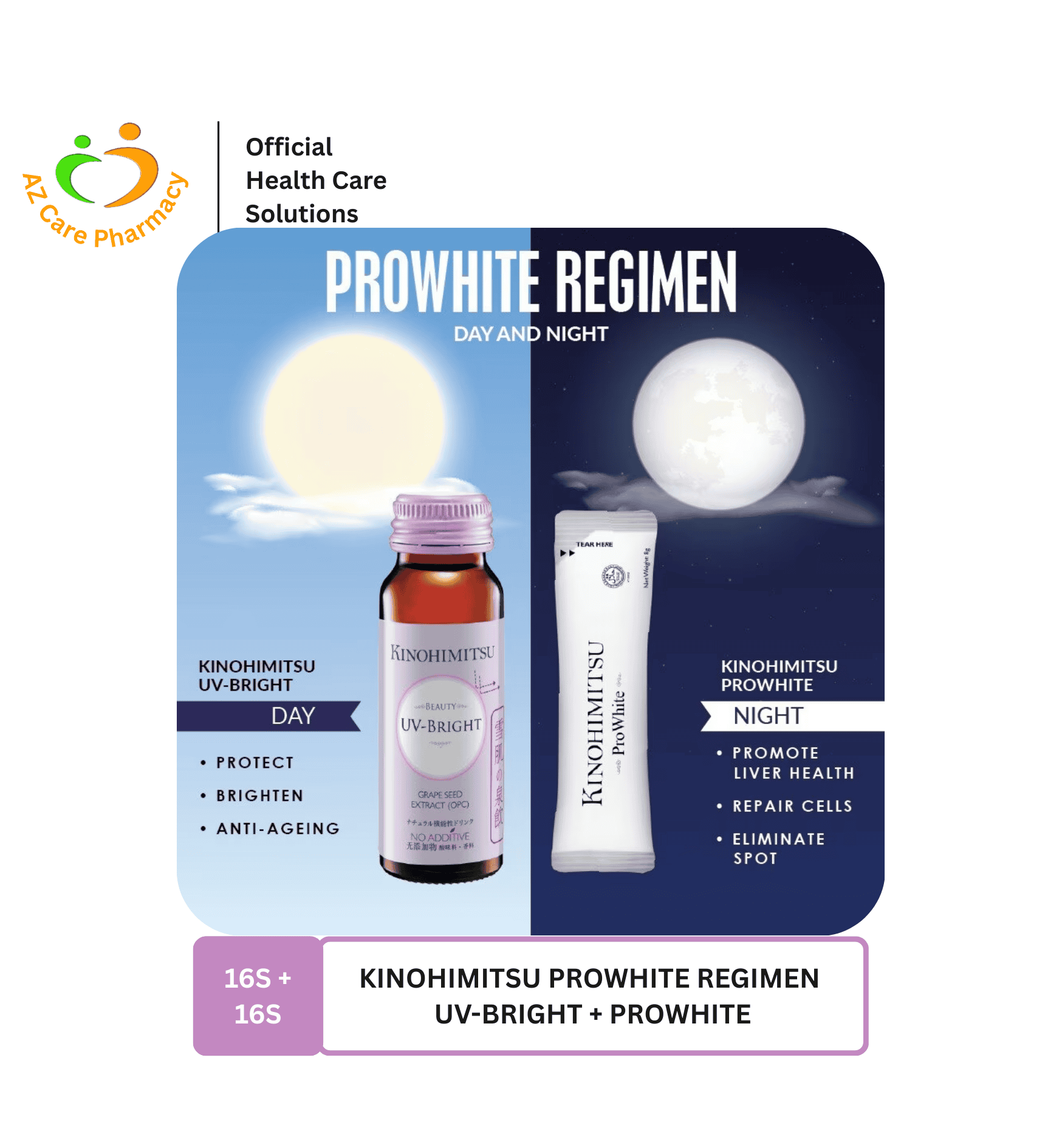 Kinohimitsu Prowhite Regimen Uv-Bright 16s + Prowhite 16s - Image 5