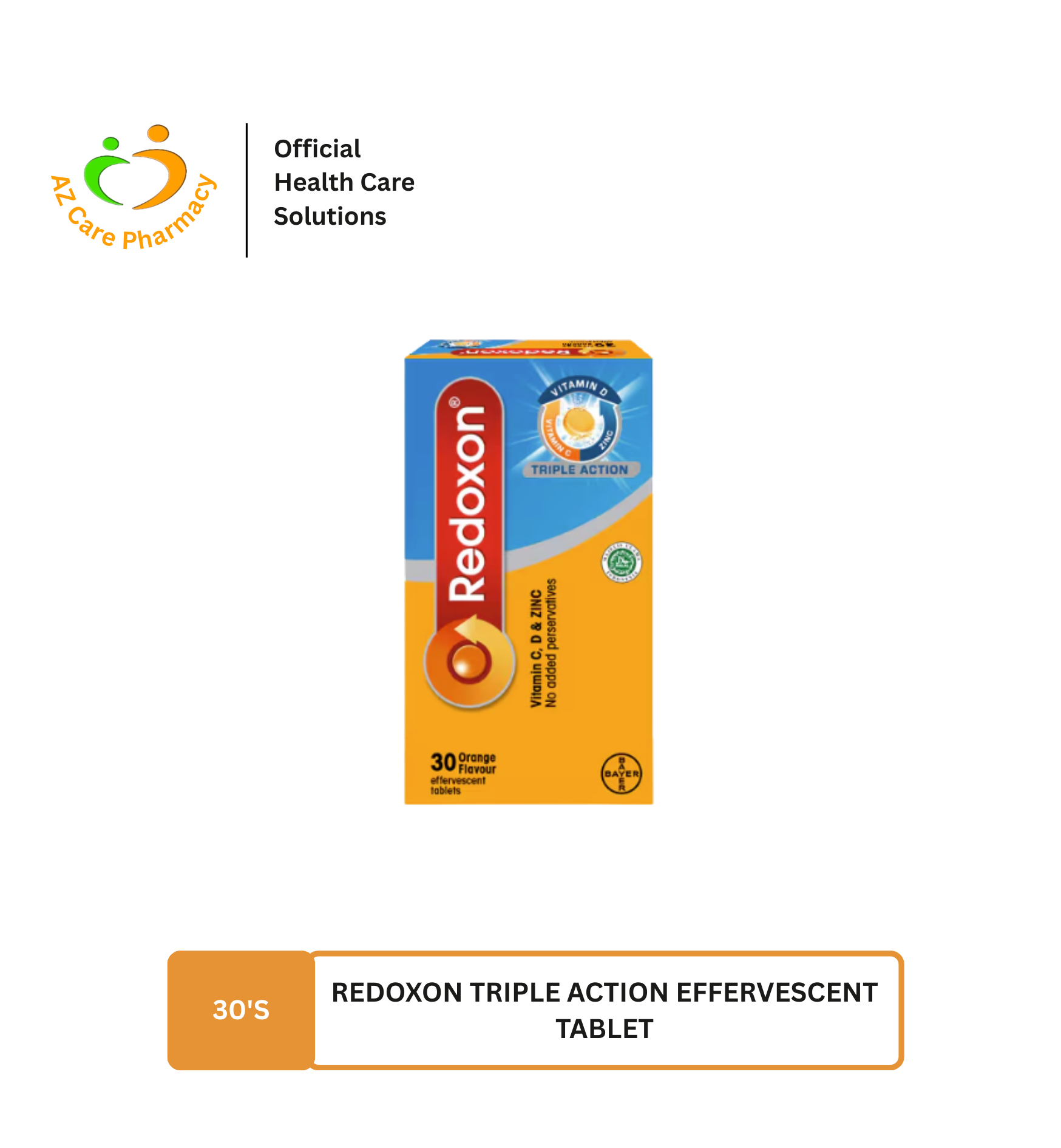 Redoxon Triple Action Effervescent Tablet 30s