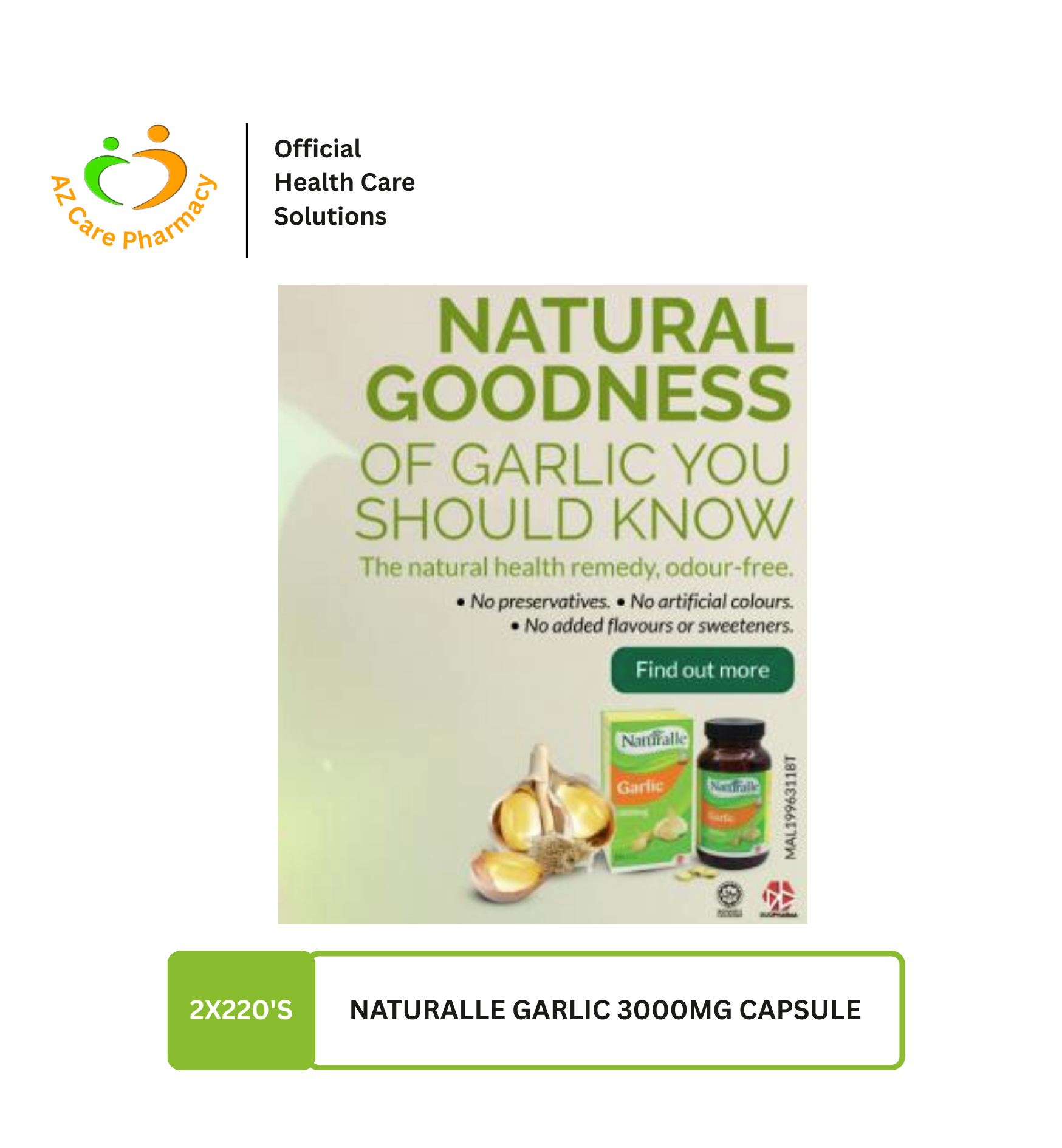 Naturalle Garlic 3000mg - Image 5