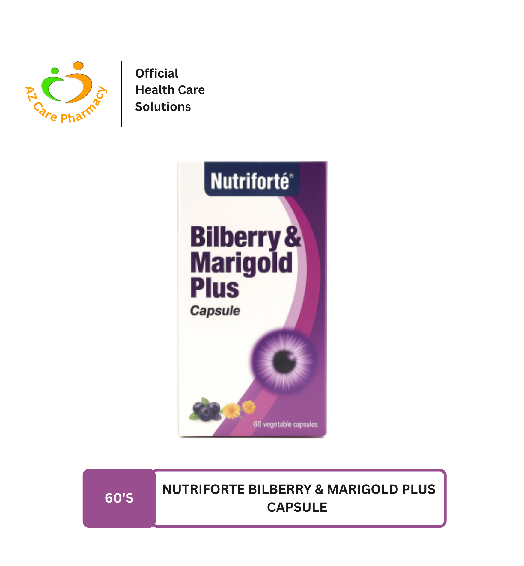 Nutriforte Bilberry & Marigold Plus Capsule 60s