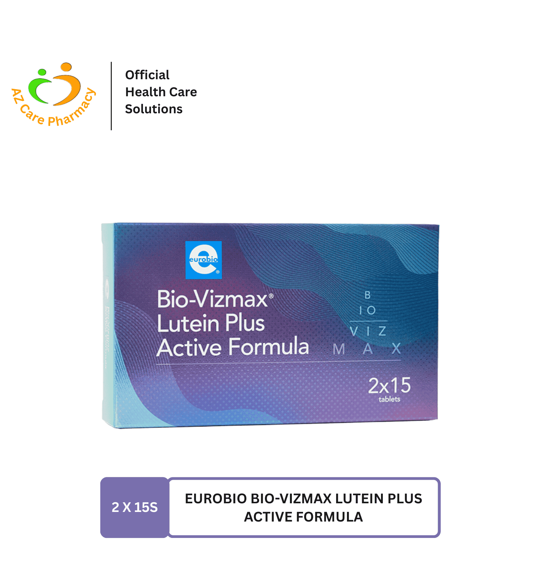 Eurobio Bio-Vizmax Lutein Plus Active Formula 2X15S