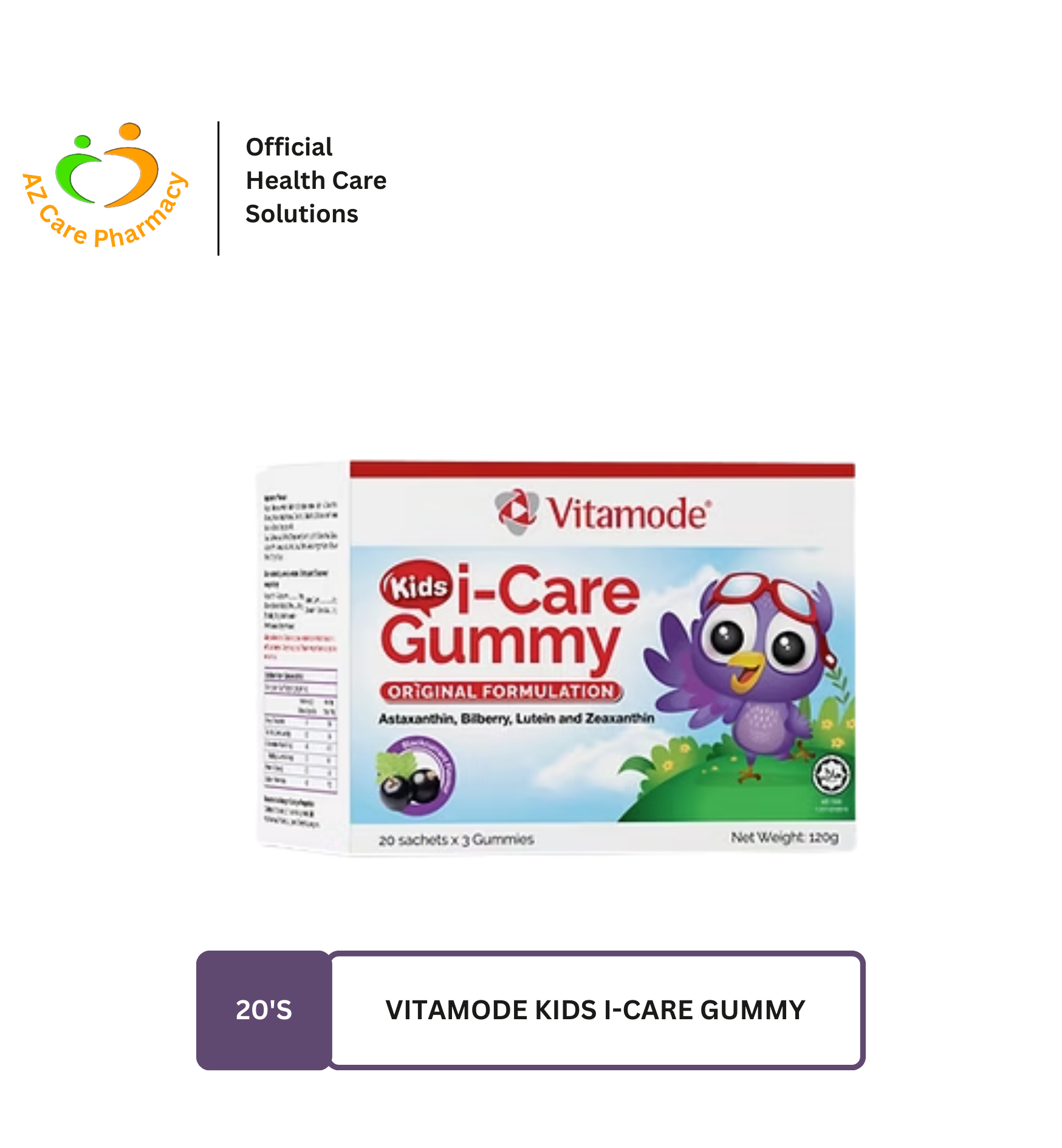 Vitamode Kids I-Care Gummy 3sX20