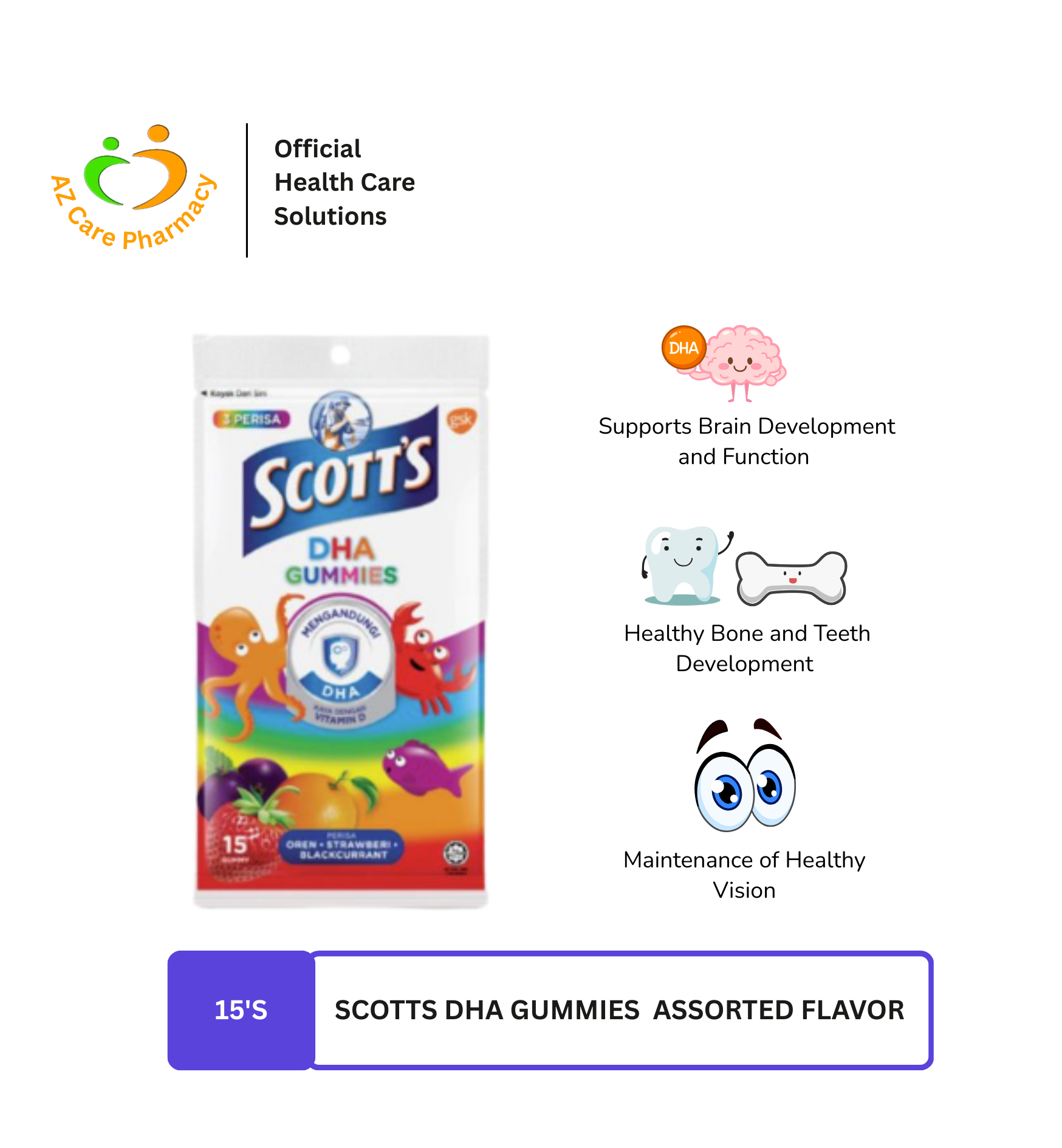 Scotts DHA Gummies 15s - Image 3