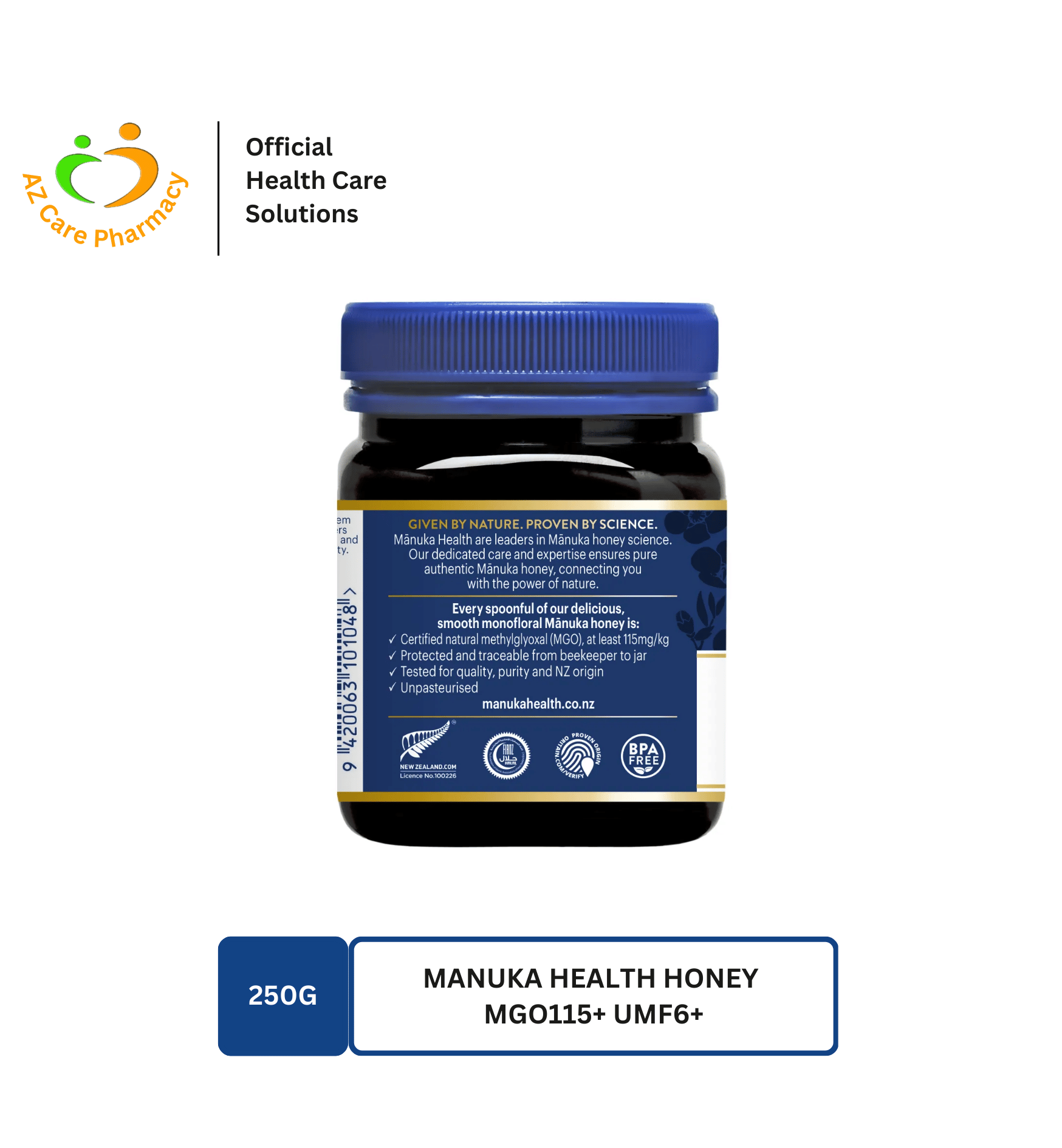 Manuka Health Honey MGO 115+ UMF 6+ 250g - Image 2