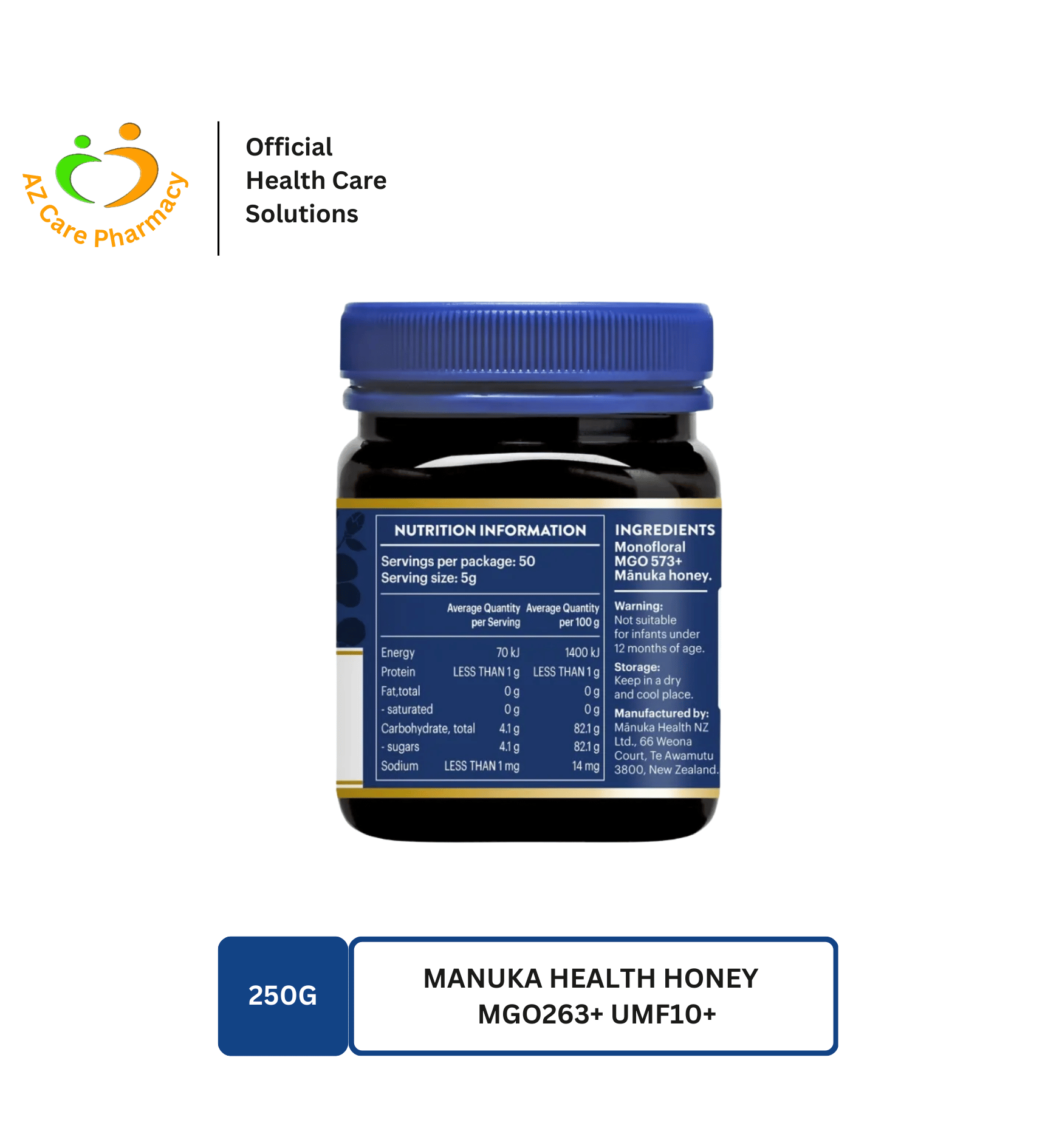 Manuka Health Honey MGO573+ UMF16+ 250g - Image 2