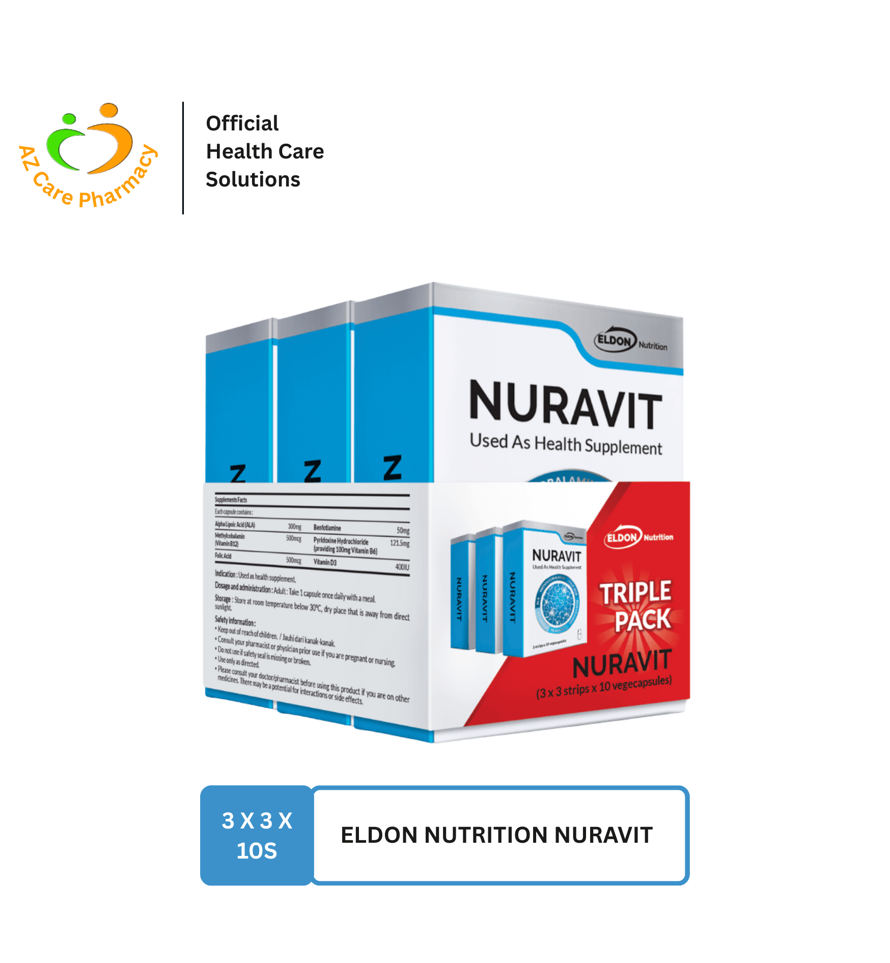 Eldon Nutrition Nuravit 3x10caps - Image 4