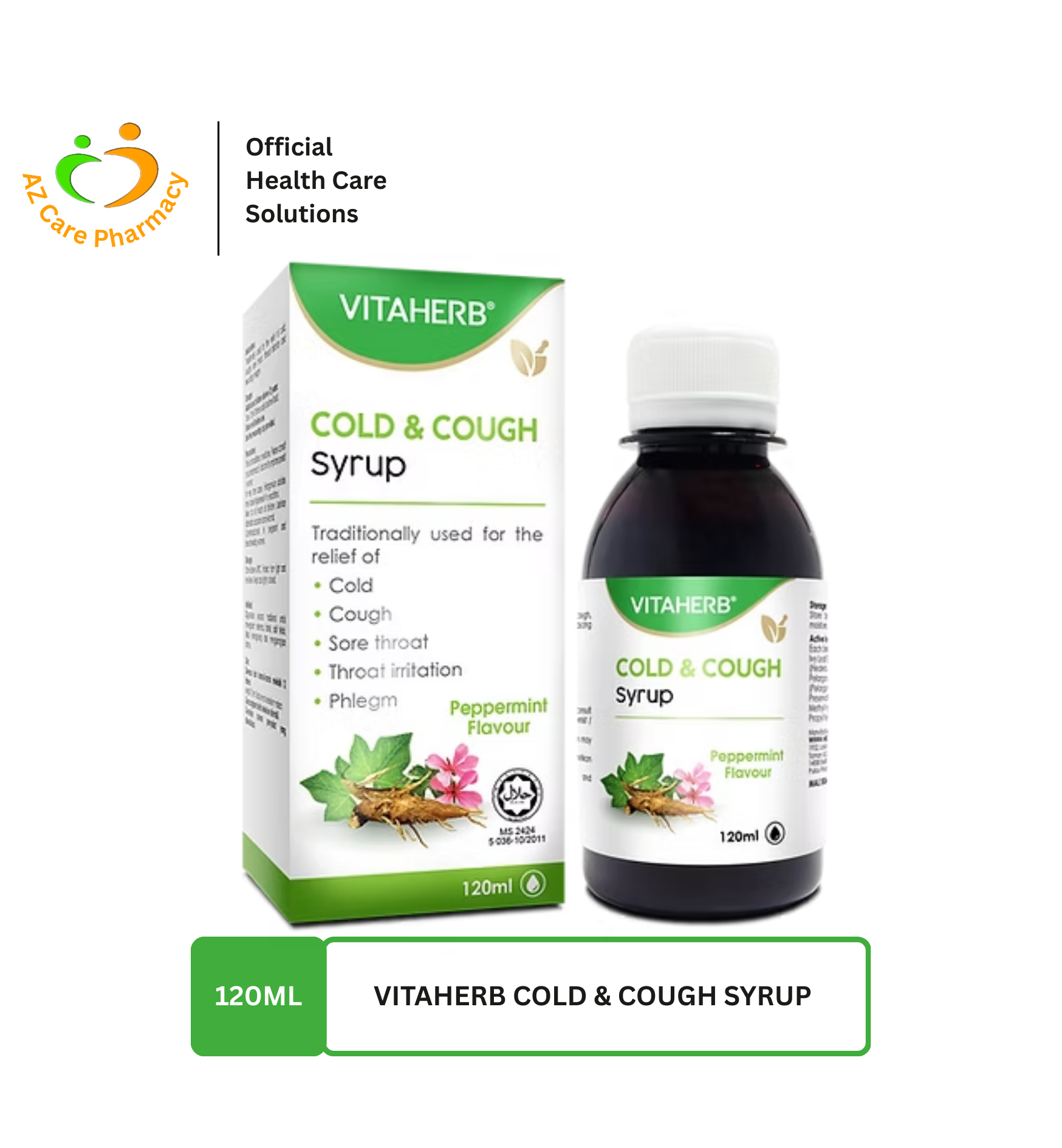 Vitaherb Cold & Cough Syrup 120ml