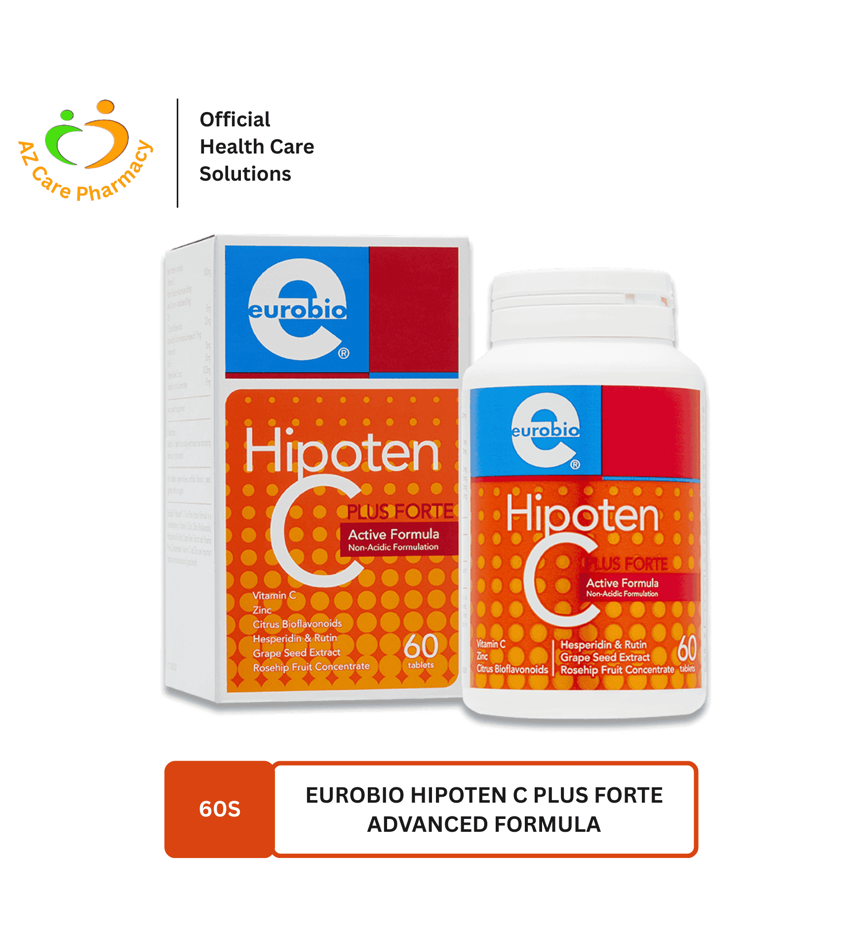 Eurobio Hipoten C Plus Forte Active Formula 60S