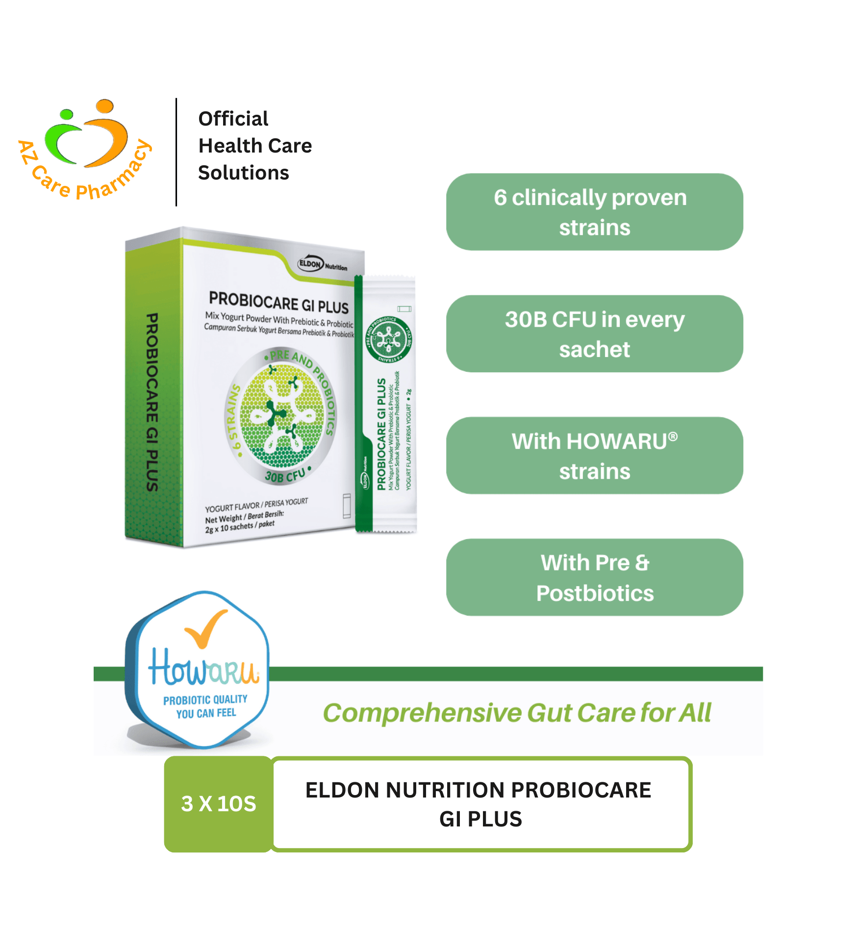 Eldon Nutrition Probiocare GI Plus 10s / 3*10s - Image 4