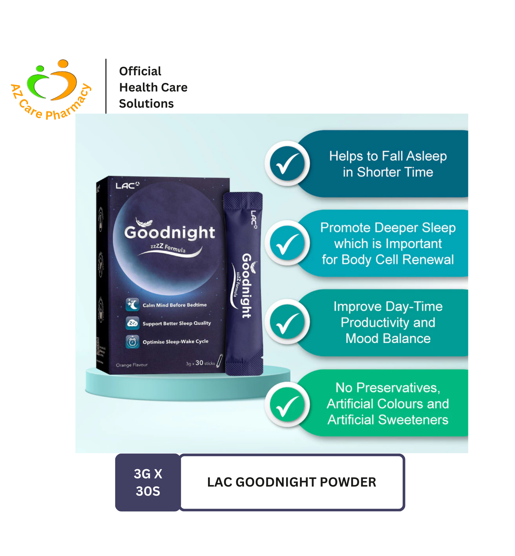 LAC Goodnight Powder Orange 3gX30s - Image 2